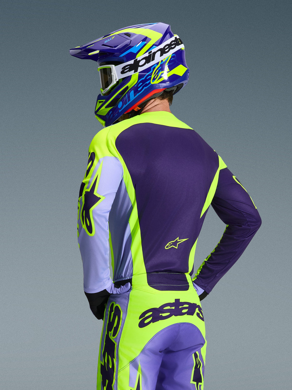 RACER PORTL JERSEY - PURPLE/YELLOW FLUO