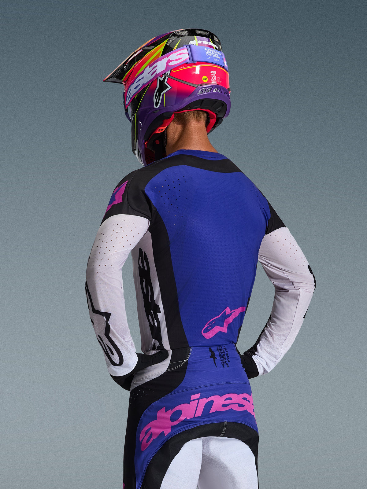 TECHSTAR KNIF JERSEY - BLACK/LIGHT GRAY/PURPLE