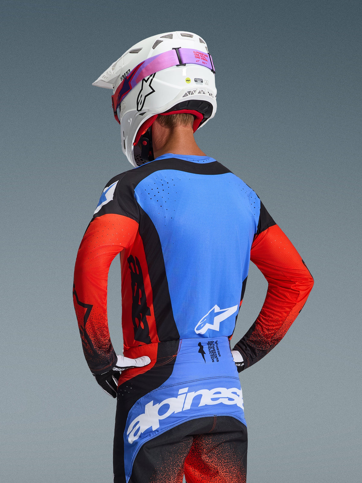 TECHSTAR KNIF JERSEY - ORANGE/BLACK/UCLA BLUE