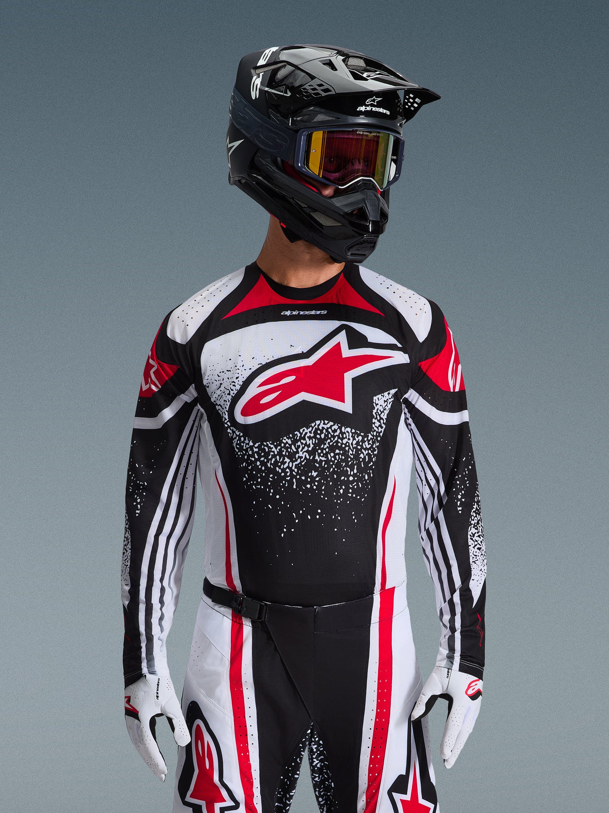 TECHSTAR NOMUR JERSEY - BLACK/WHITE/RED