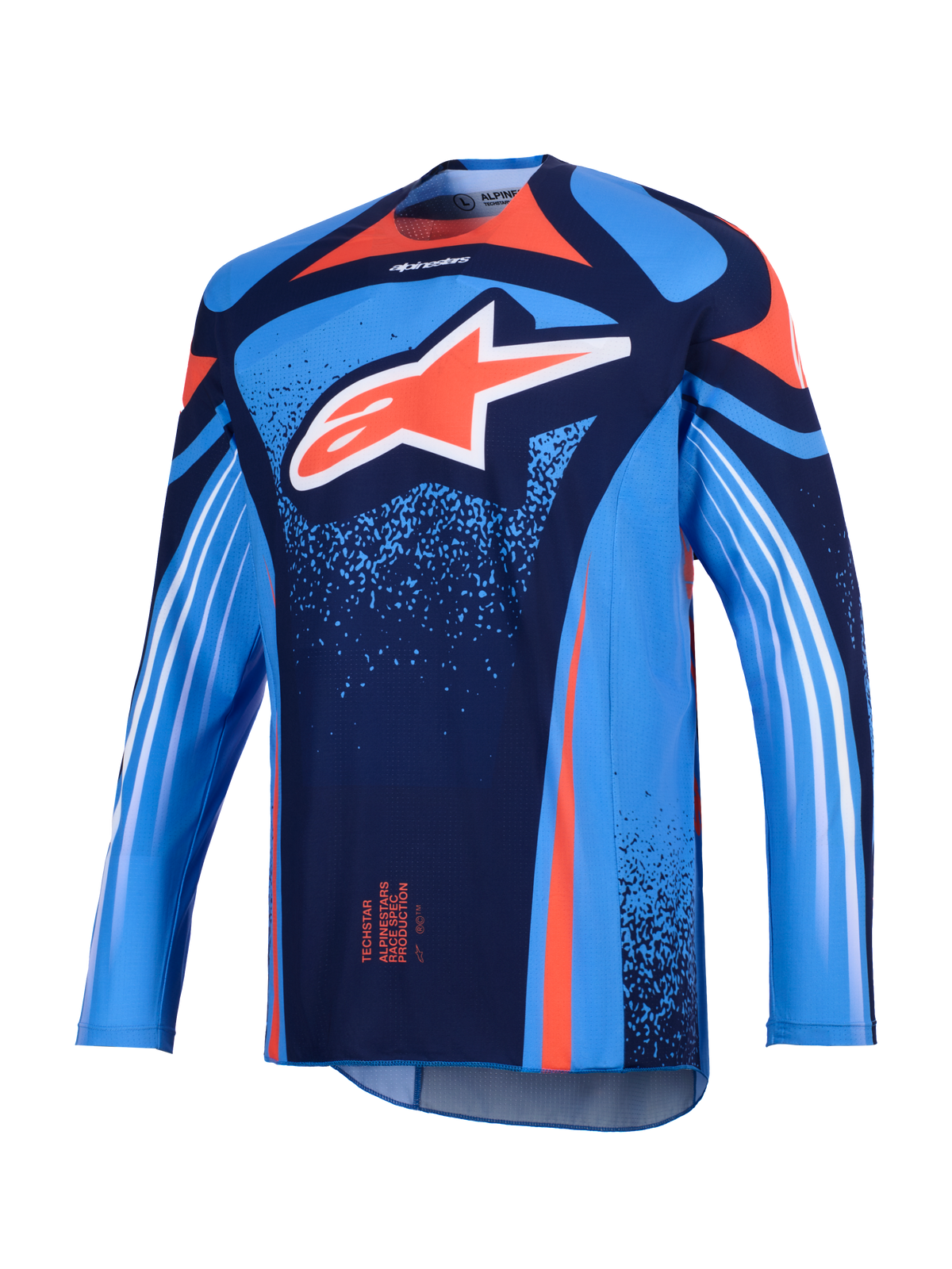 TECHSTAR NOMUR JERSEY - DARK NAVY/ORANGE/UCLA BLUE Alpinestars motocross kit