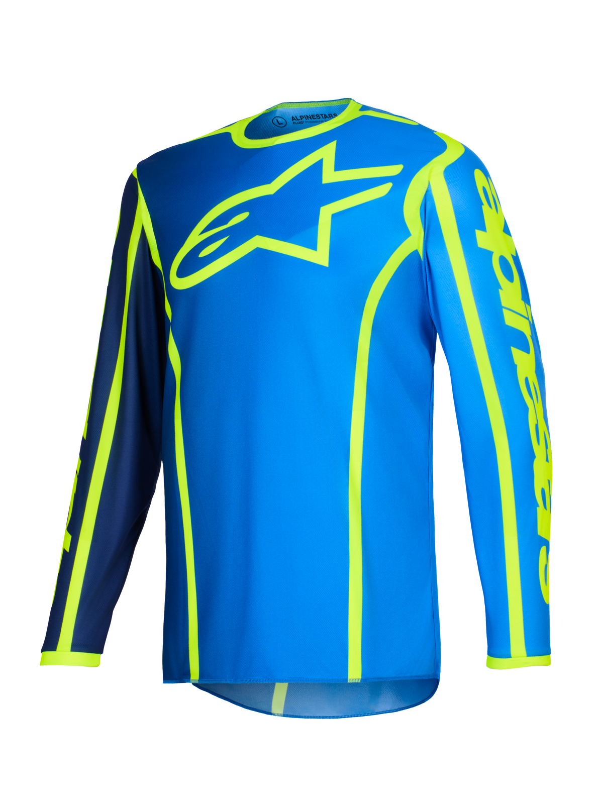 FLUID APEX JERSEY - BLUE/YELLOW FLUO Alpinestars motocross kit