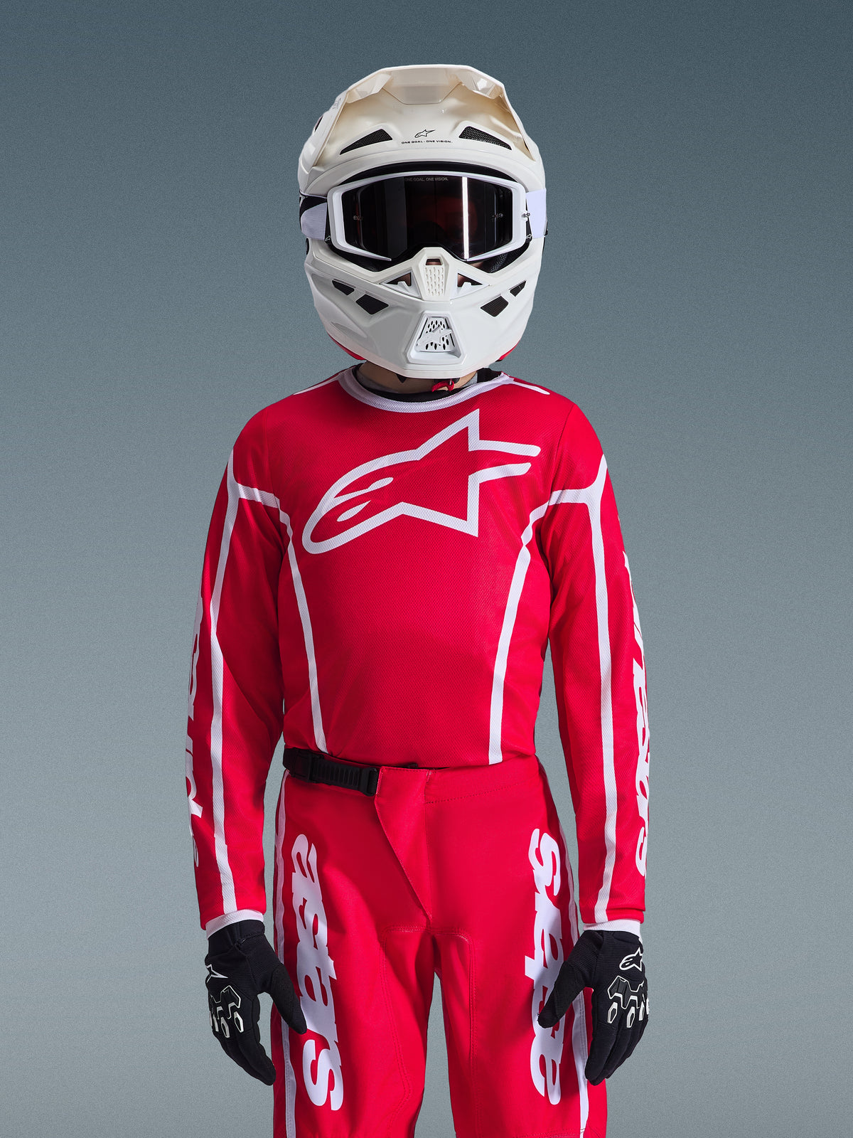 YOUTH FLUID APEX JERSEY - RED/WHITE