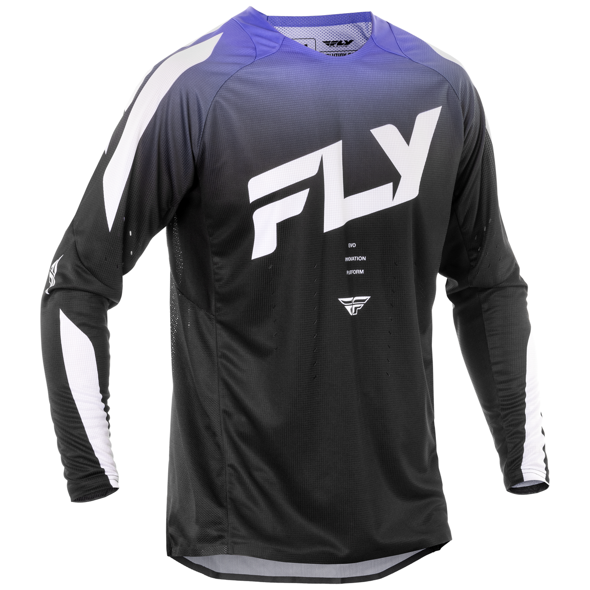 Fly Racing 2025 Evolution DST Jersey (Black/White/Purple)