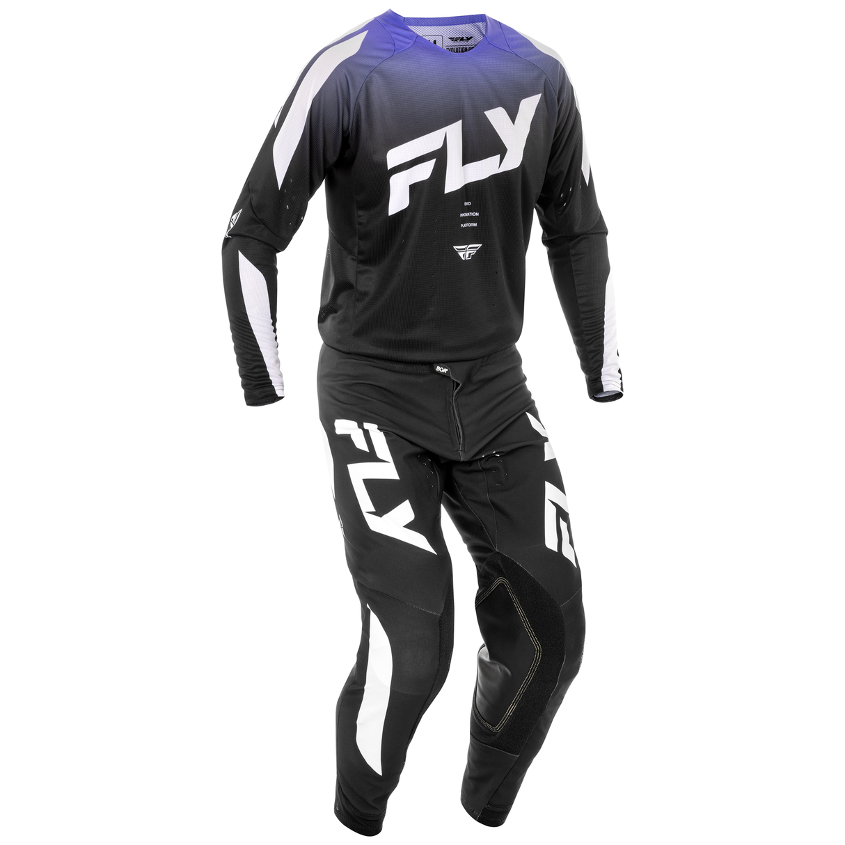 Fly Racing 2025 Evolution DST Jersey (Black/White/Purple)