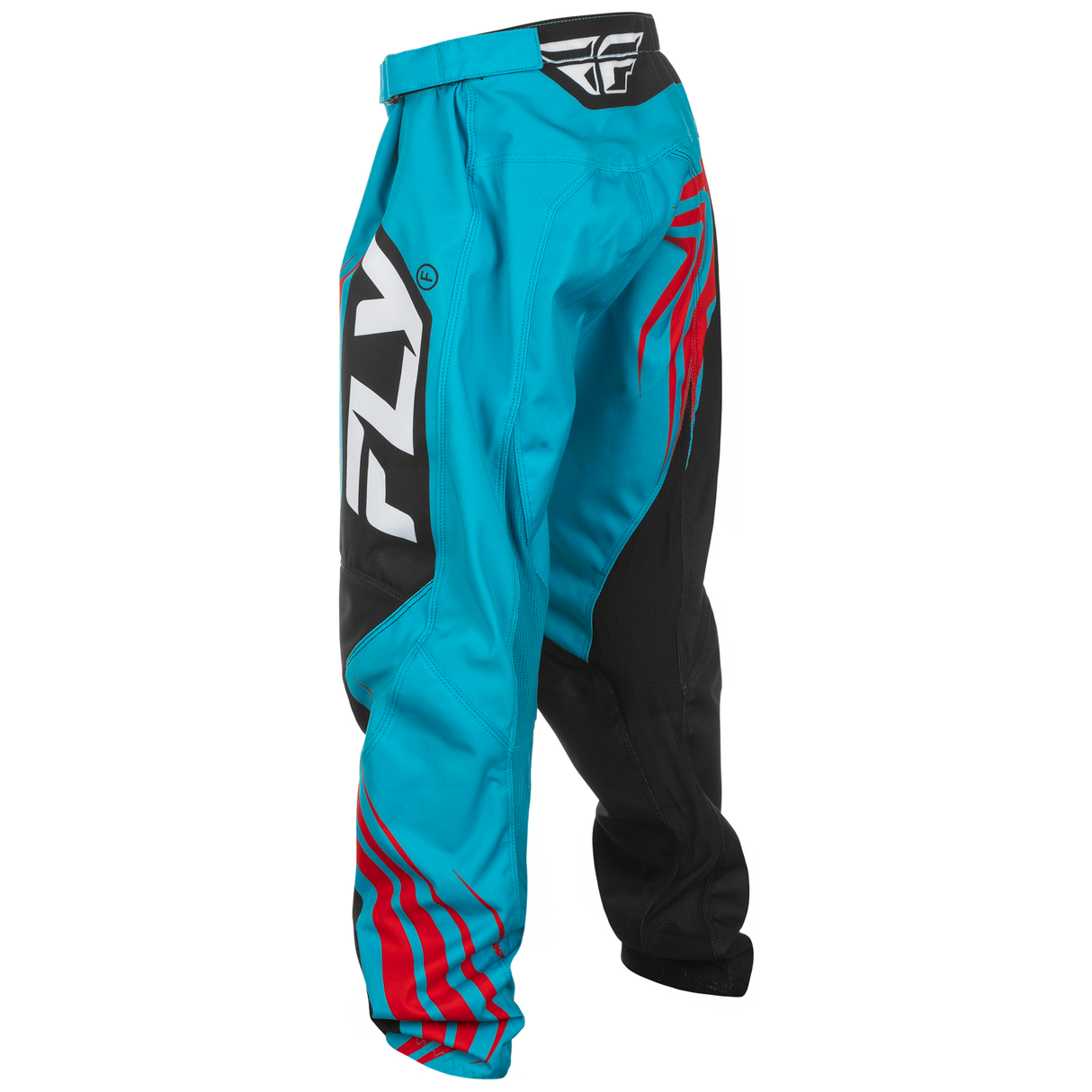 Fly Racing 2025 Youth F-16 Pants (Cyan/Black/Red)