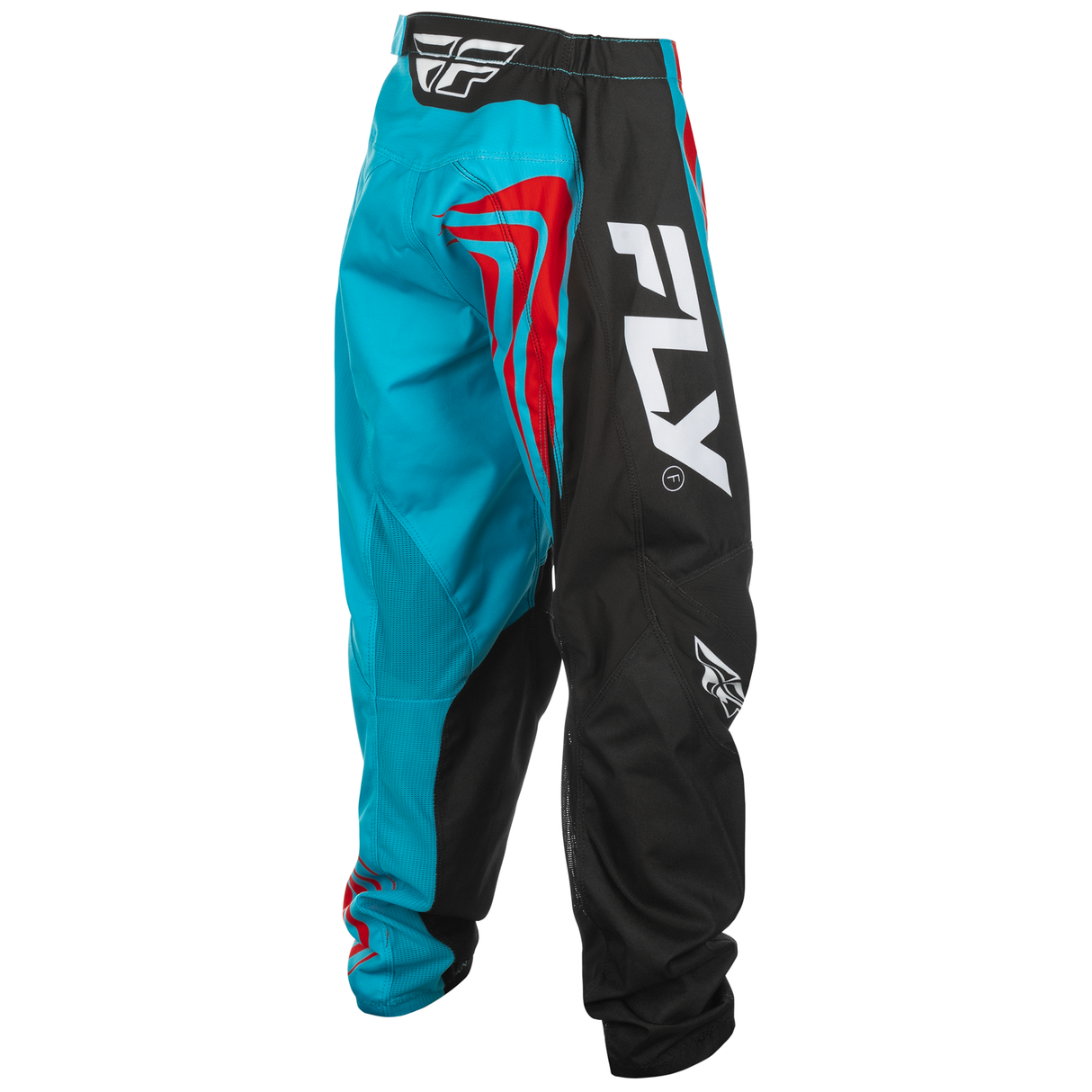 Fly Racing 2025 Youth F-16 Pants (Cyan/Black/Red)