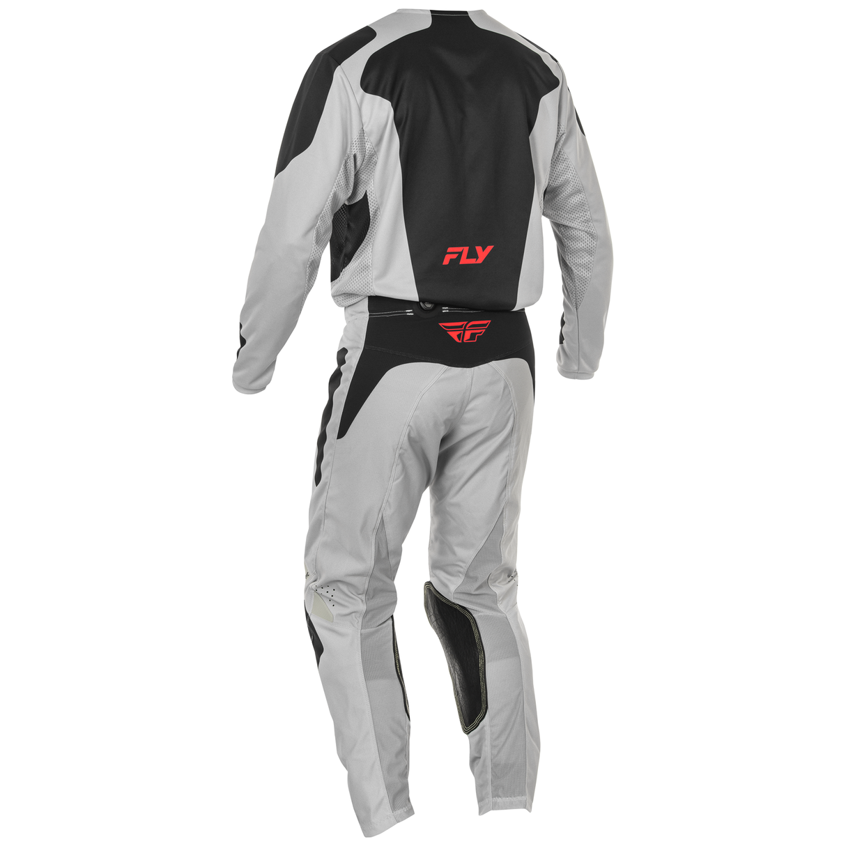 Fly Racing 2025 Kinetic Sym Pants (Light Grey/Red/Black)
