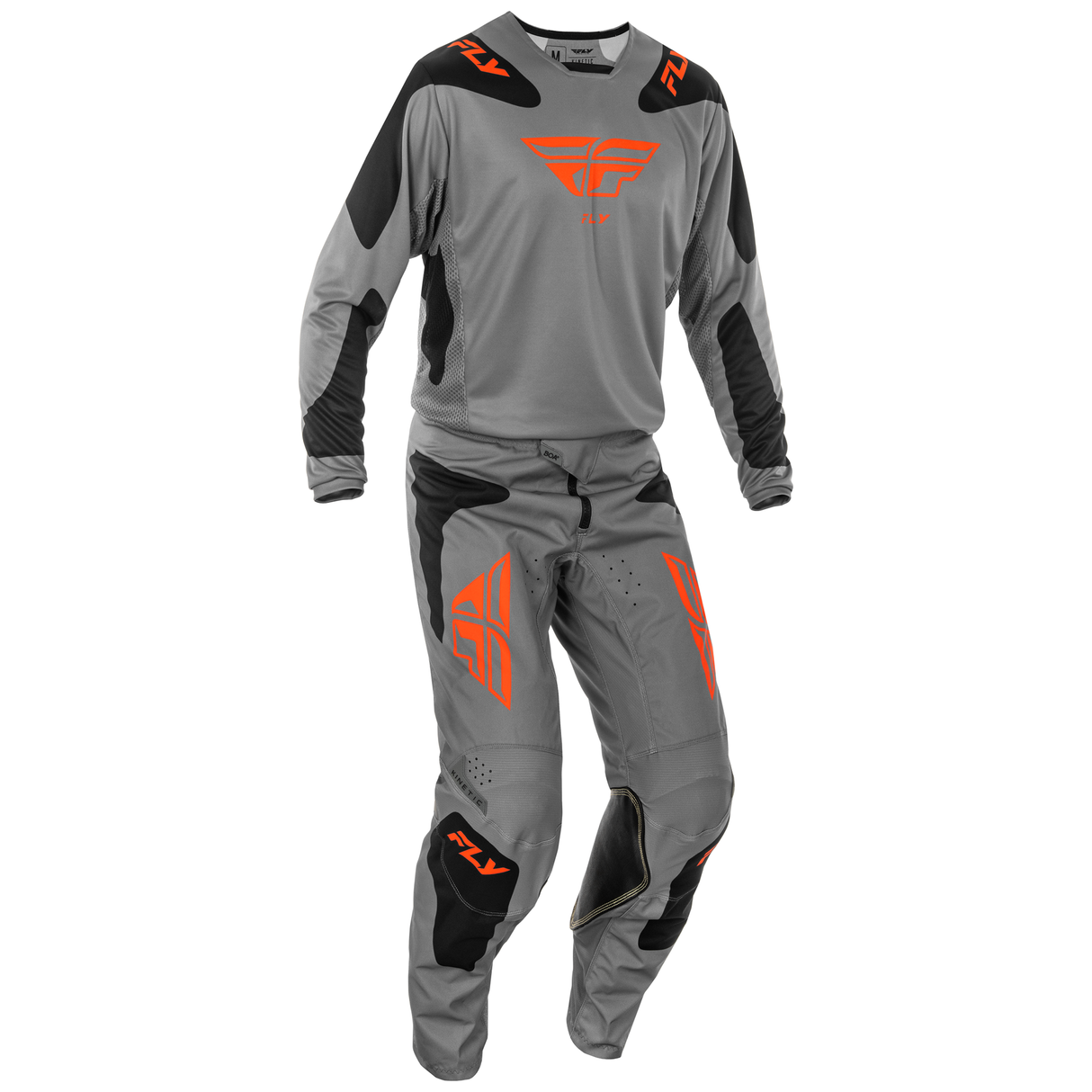 Fly Racing 2025 Kinetic Sym Jersey (Grey/Orange/Black)