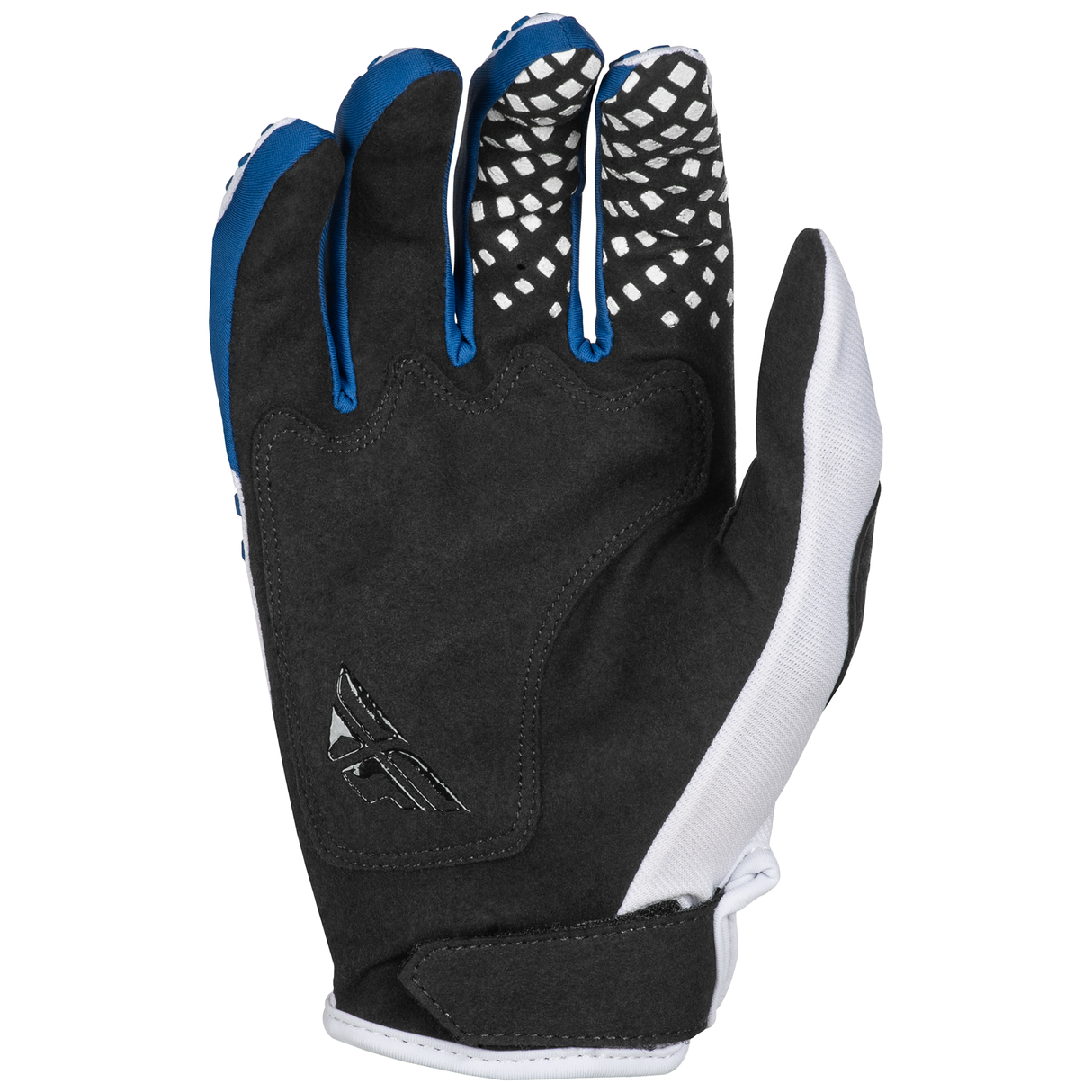 Fly Racing 2025 Youth Kinetic Center Gloves (White/Navy)