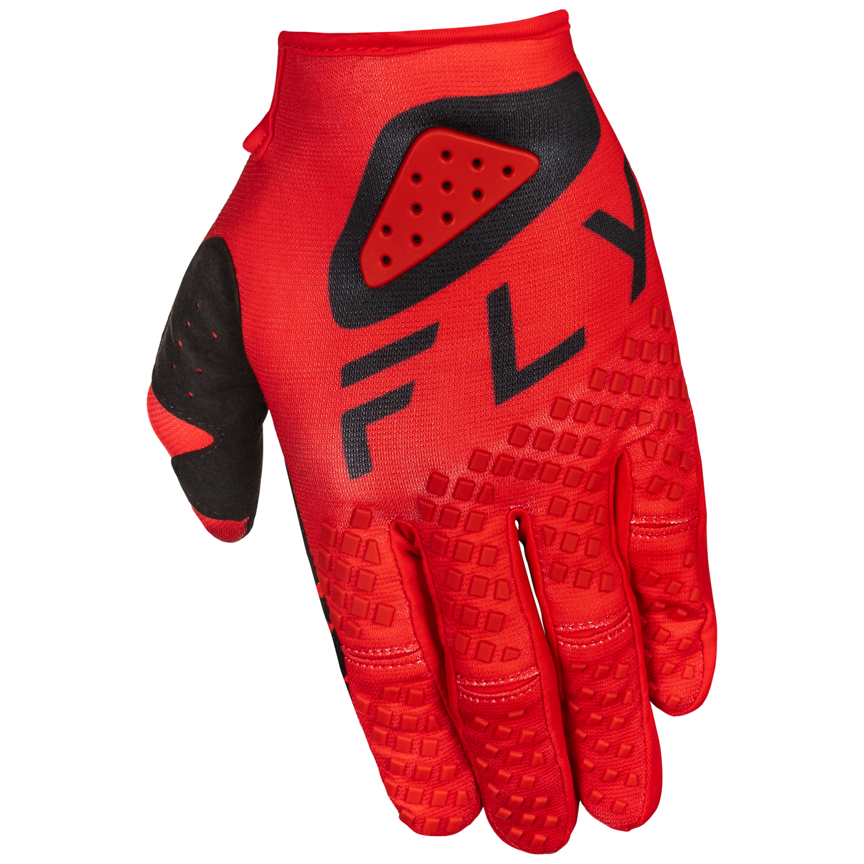 Fly Racing 2025 Youth Kinetic Center Gloves (Red/Black)