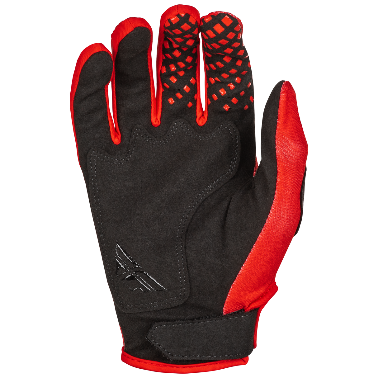 Fly Racing 2025 Youth Kinetic Center Gloves (Red/Black)