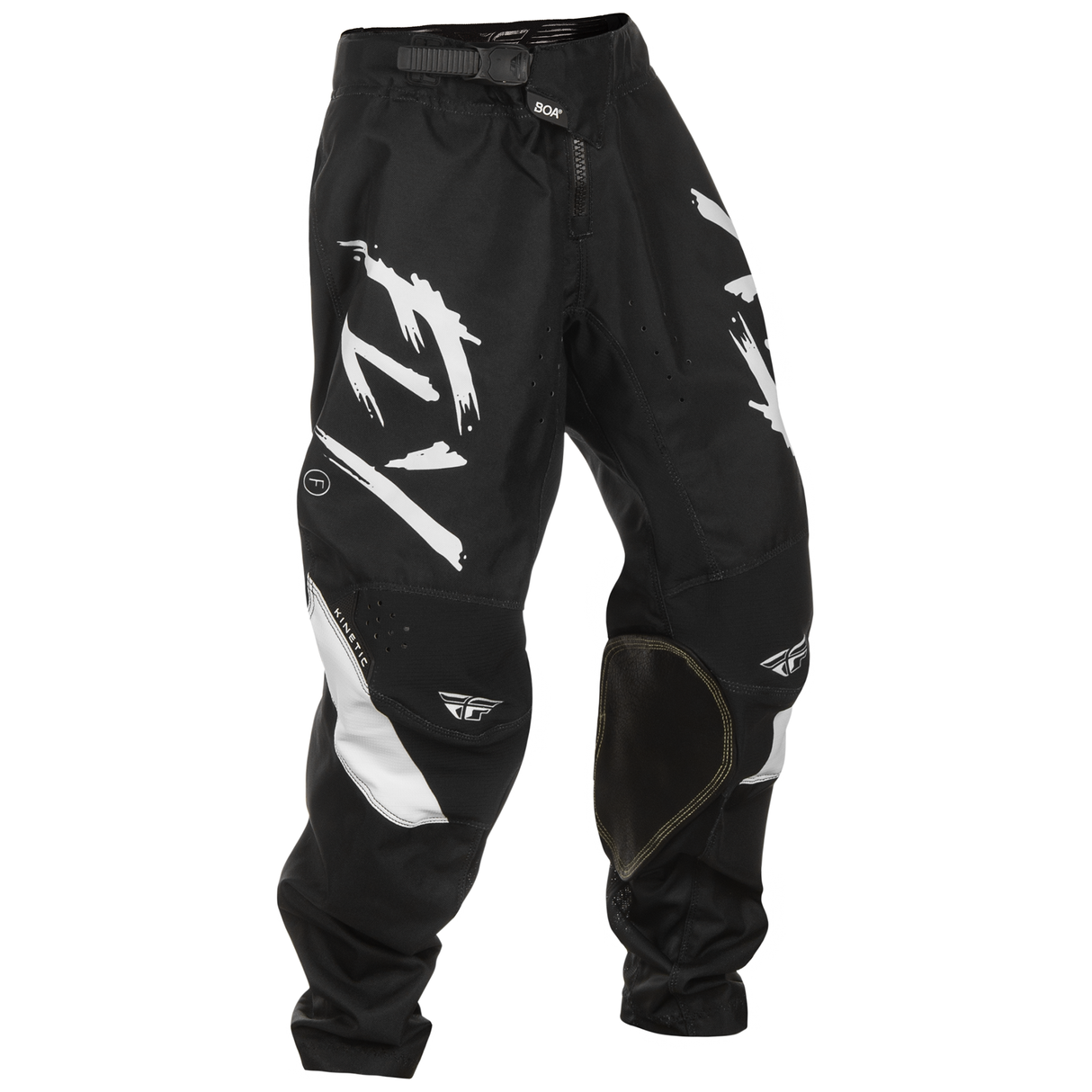 Fly Racing 2025 Youth Kinetic Stoke Pants (Black/White)