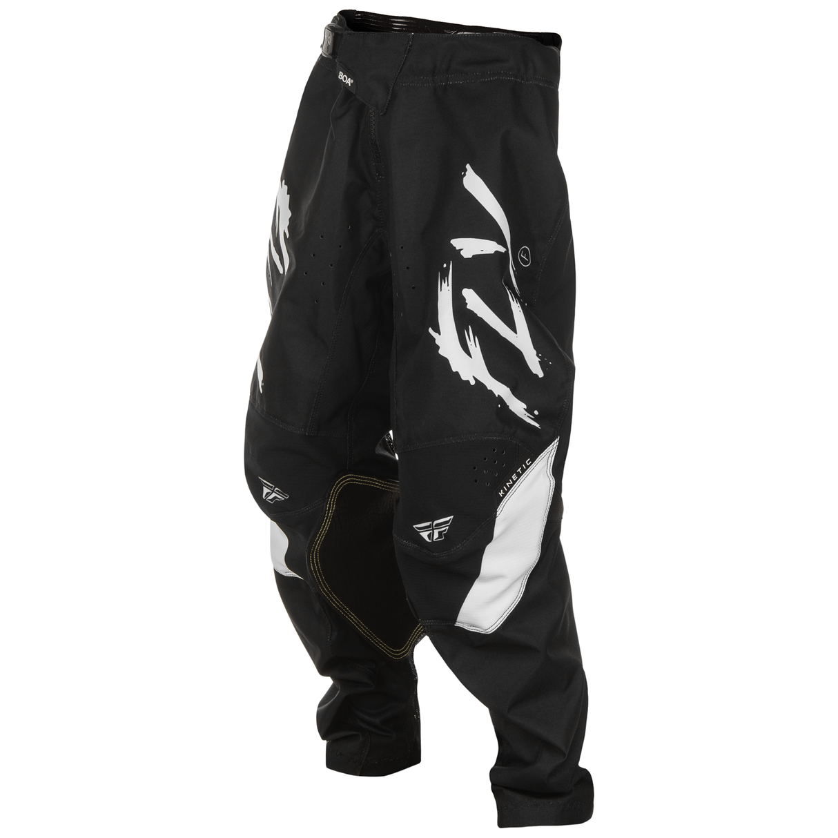 Fly Racing 2025 Youth Kinetic Stoke Pants (Black/White)