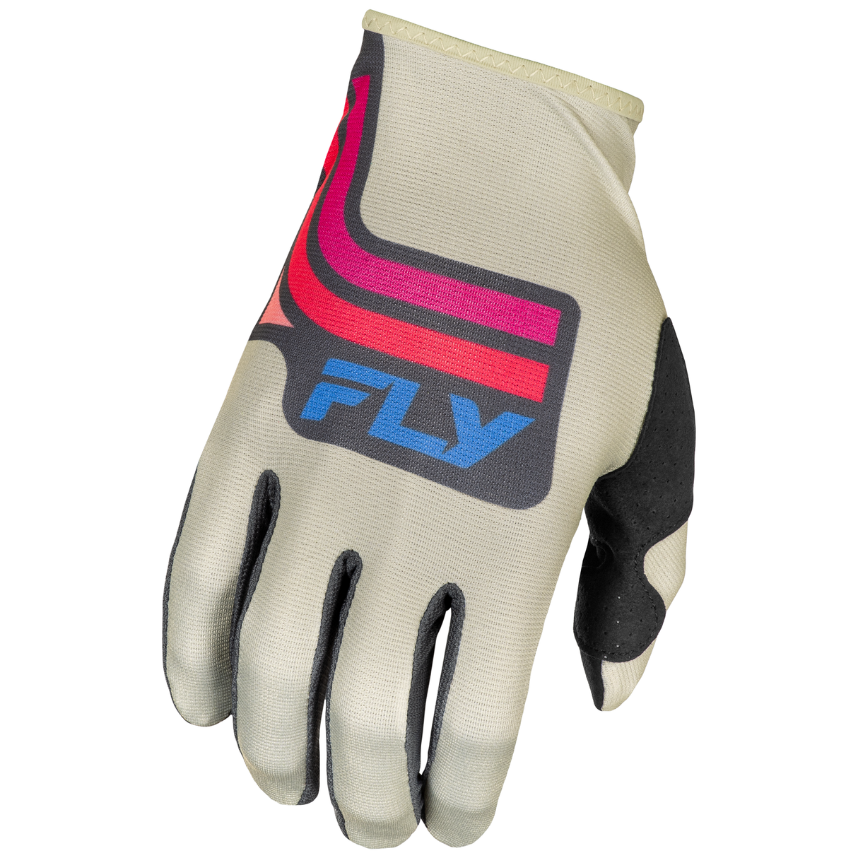 Fly Racing 2025 Lite Vice Gloves (Light Grey/Pink/Coral)
