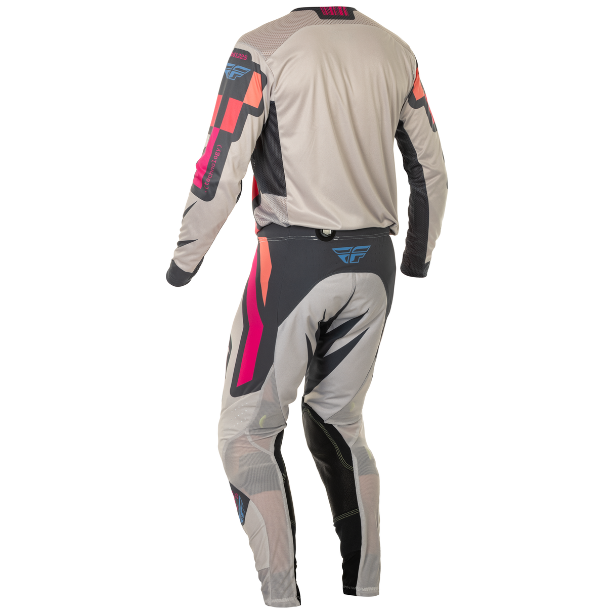 Fly Racing 2025 Lite Vice Pants (Light Grey/Pink/Coral)
