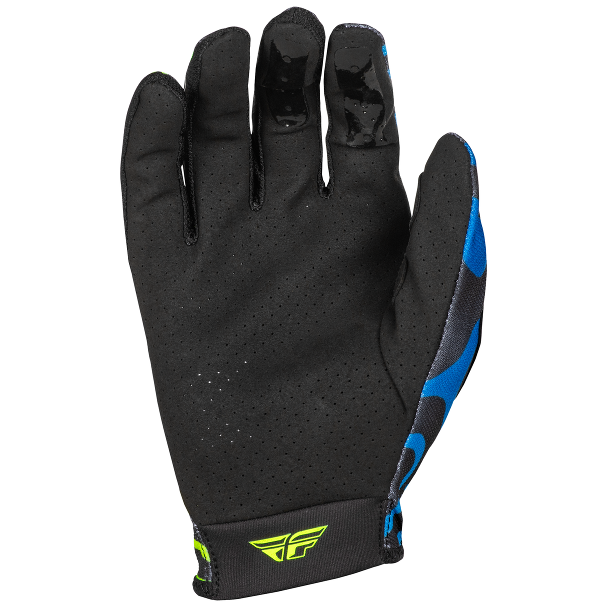 Fly Racing 2025 Youth Lite Zen Gloves (Black/Blue/Hi-Viz)