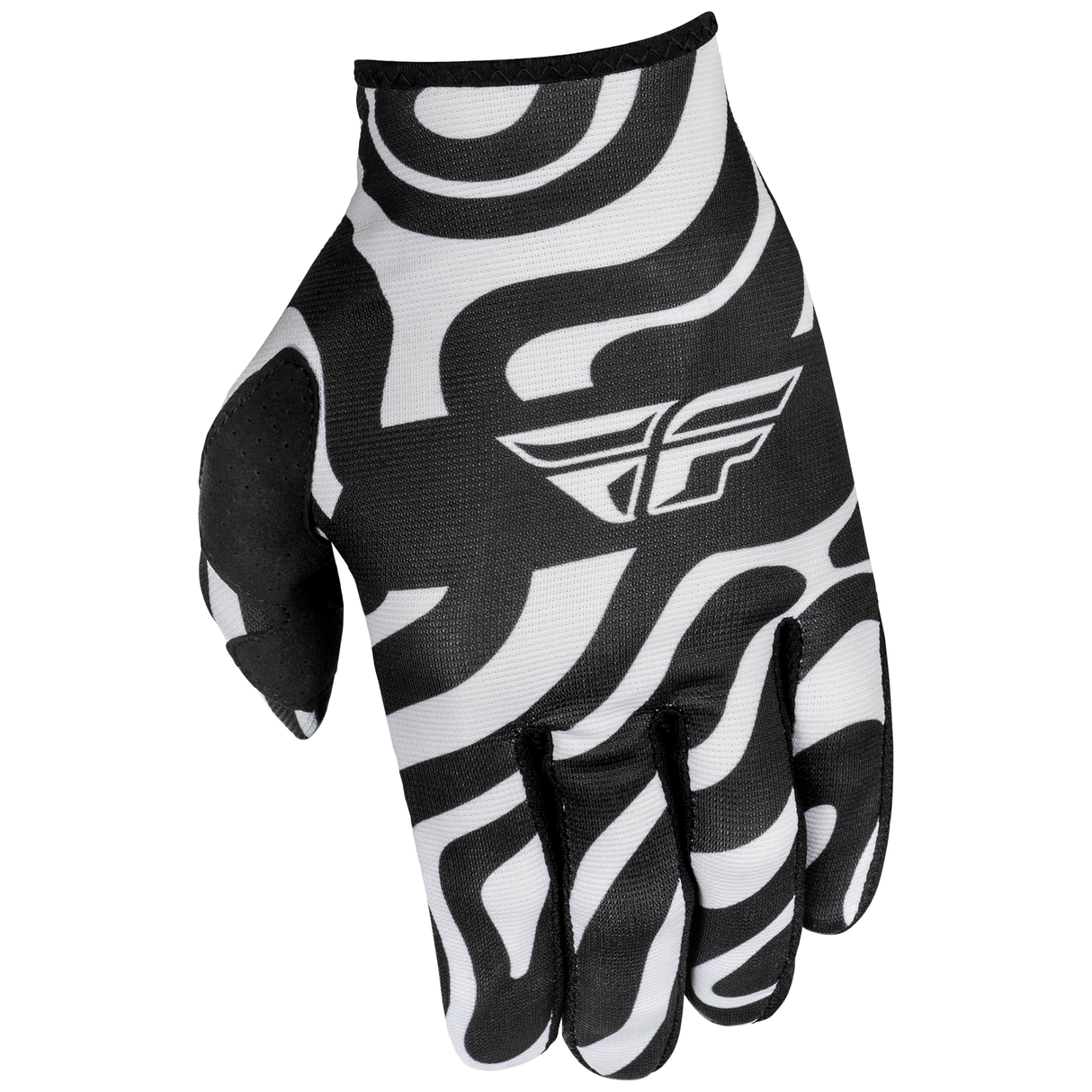Fly Racing 2025 Youth Lite Abyss Gloves (White/Black)