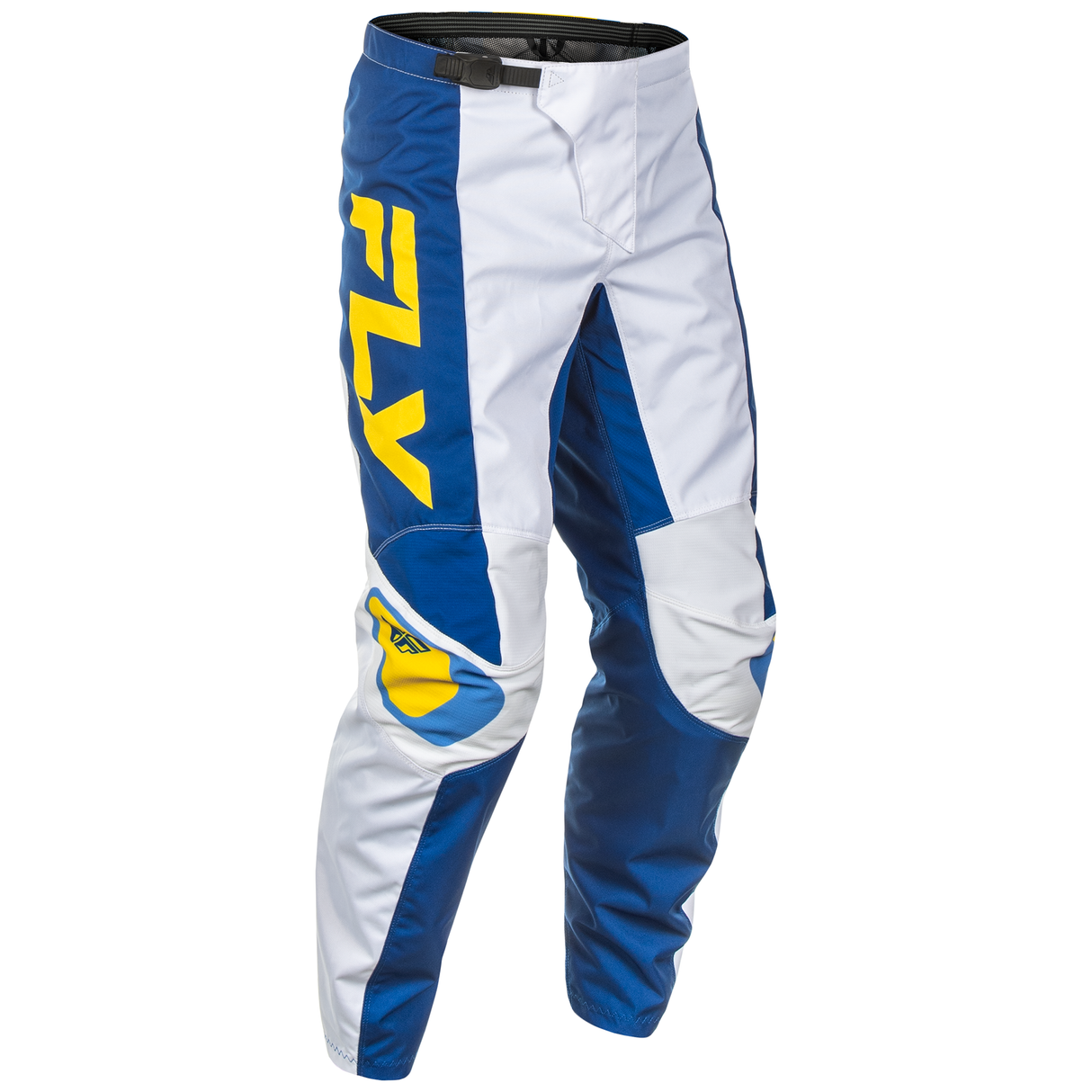Fly Racing 2025 F-16 Pants (White/Dark Blue/Yellow)