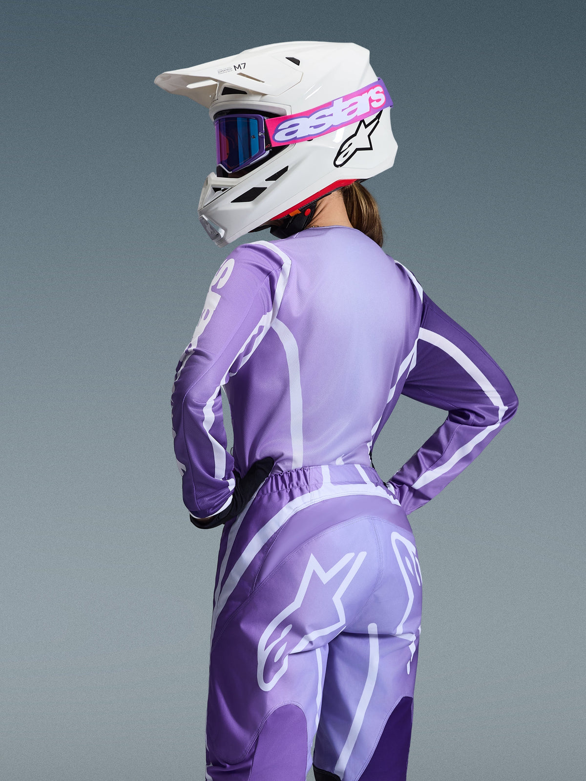 STELLA FLUID APEX JERSEY - VIOLET/WHITE