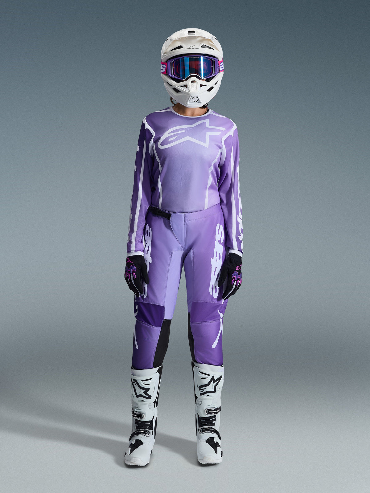 STELLA FLUID APEX JERSEY - VIOLET/WHITE