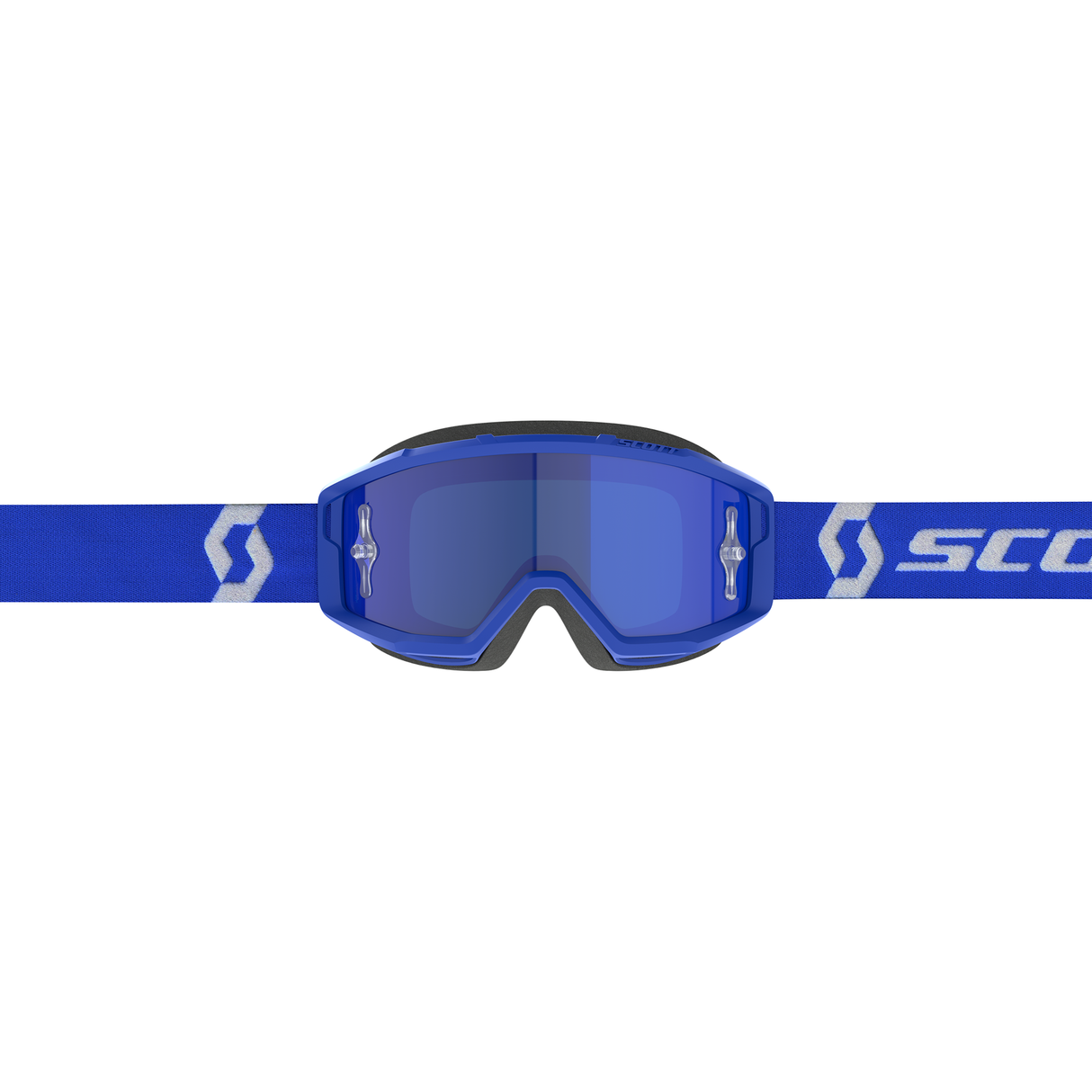 Scott Primal Chrome Goggle (Blue / White) Blue Chrome Works Lens