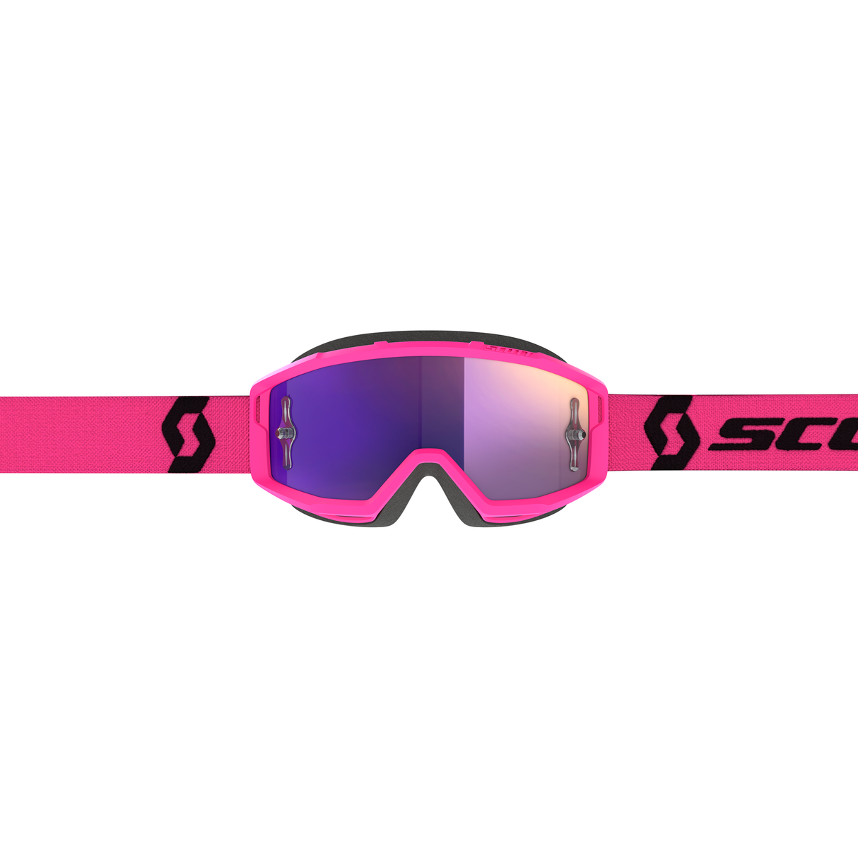 Scott Primal Chrome Goggle (Pink / Black) Purple Chrome Works Lens