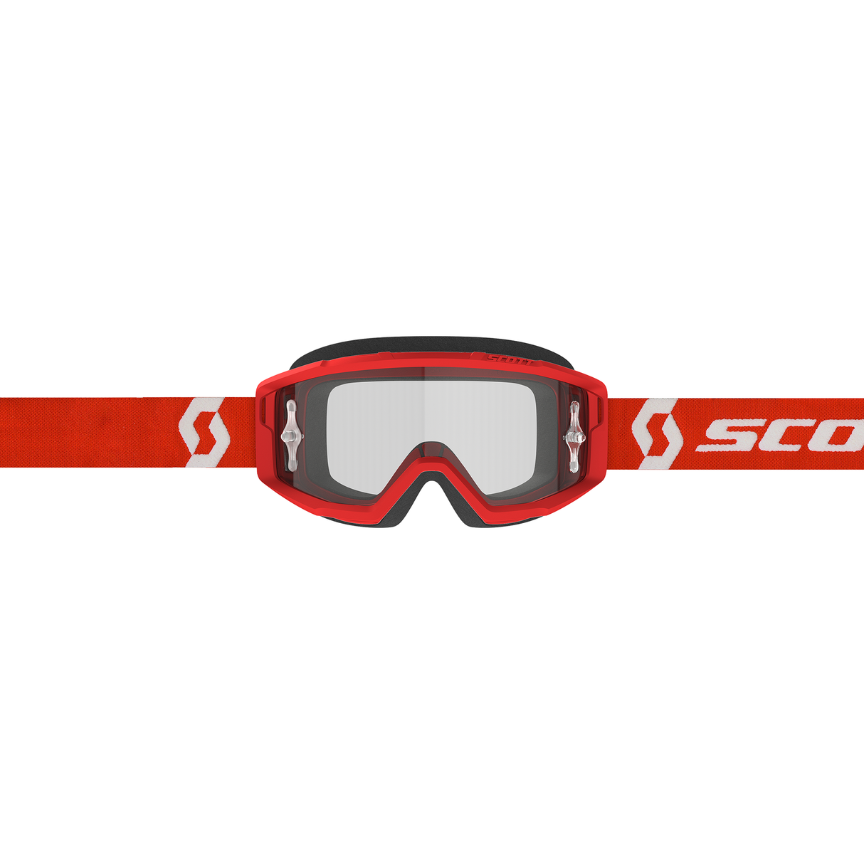 Scott Primal Goggle (Red / White) Clear Works Lens