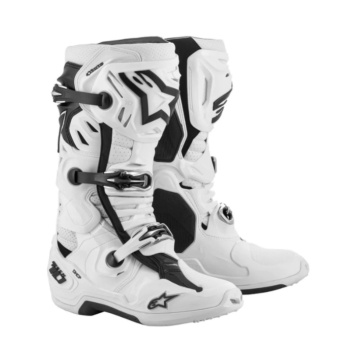 ALPINESTARS TECH 10 SUPERVENTED WHITE BOOTS