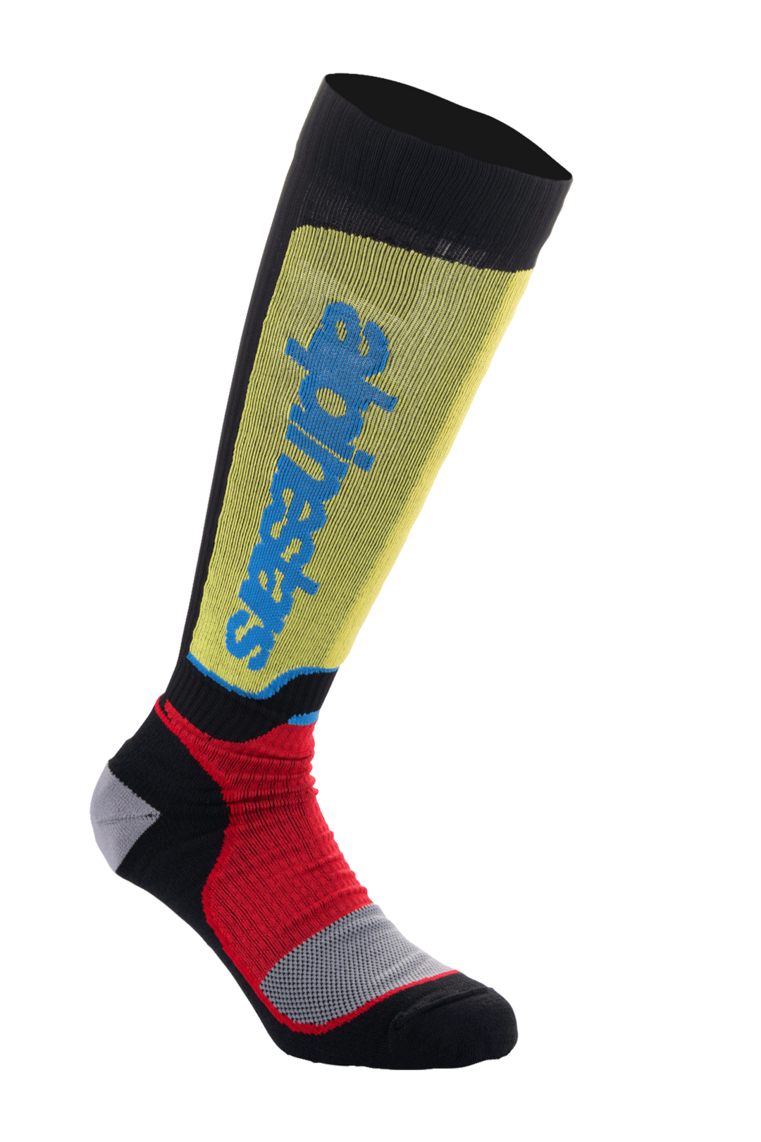MX PLUS SOCKS - Black/Red/LIGHT BLUE