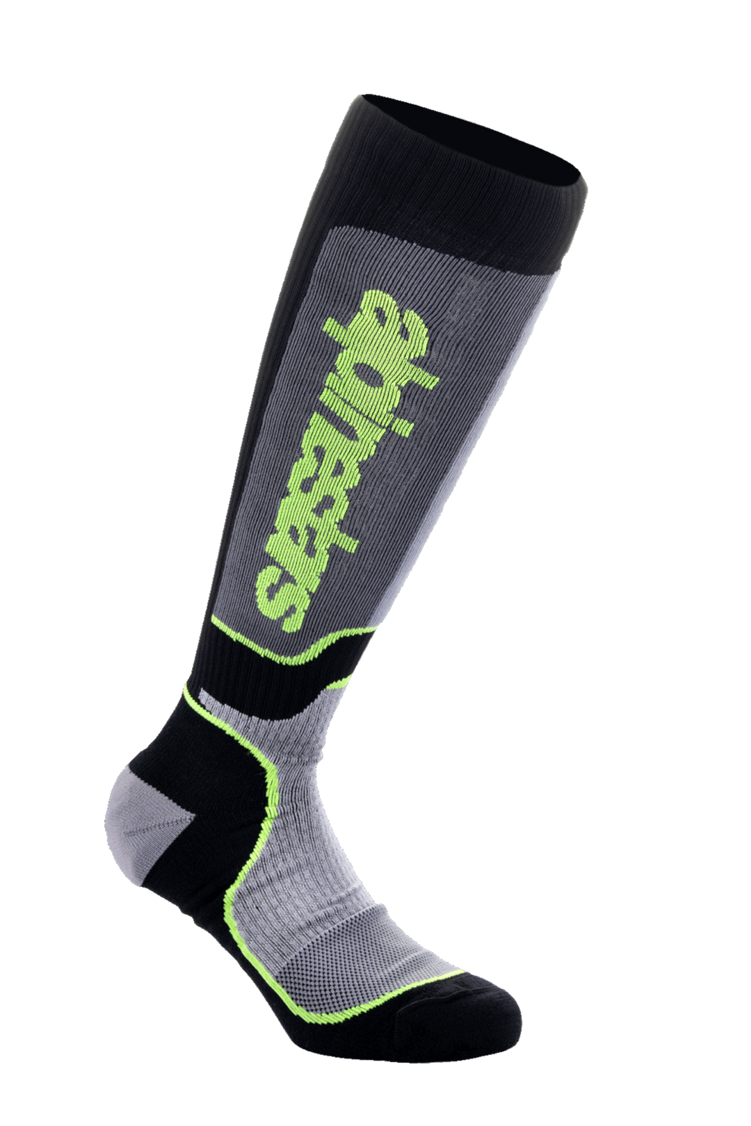 MX PLUS SOCKS - BLACK/GRAY/YELLOW FLUO