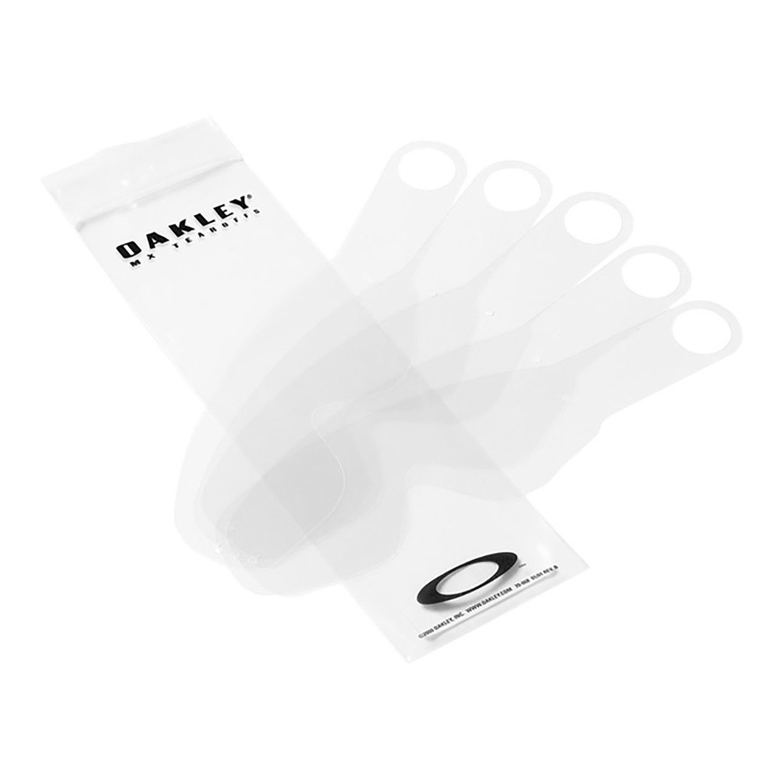 Oakley O Frame 2.0 MX Standard Tear-Off 25pk goggle tear-offs – front view