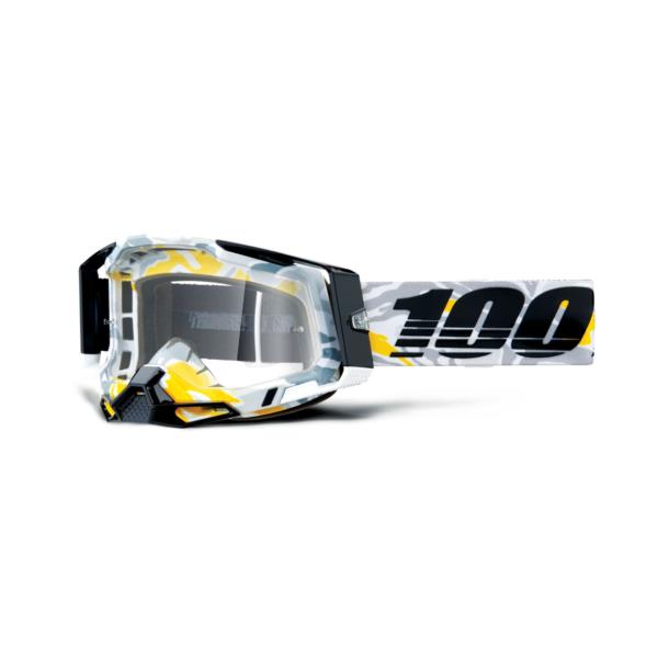 Racecraft 2 Goggle Korb with clear lens displayed on a white background