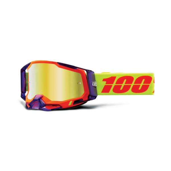 Racecraft 2 Goggle in Panam color with Mirror Gold Lens, designed for optimal visibility and style in off-road sports.