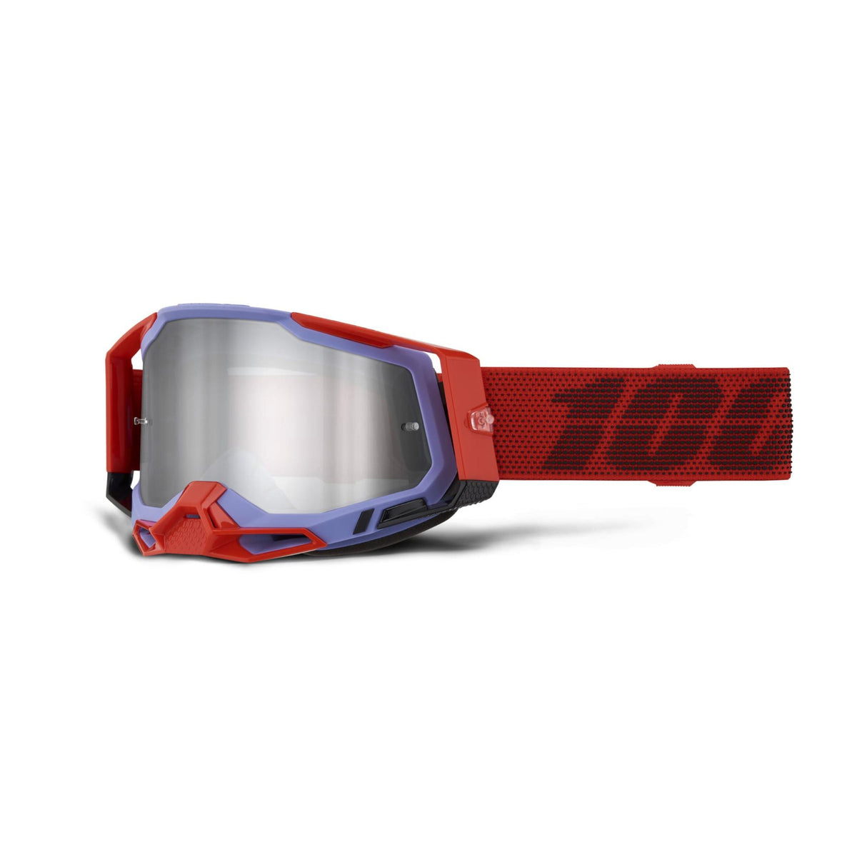 Racecraft 2 Goggle with Cleat design and Mirror Silver Lens displayed on a neutral background.