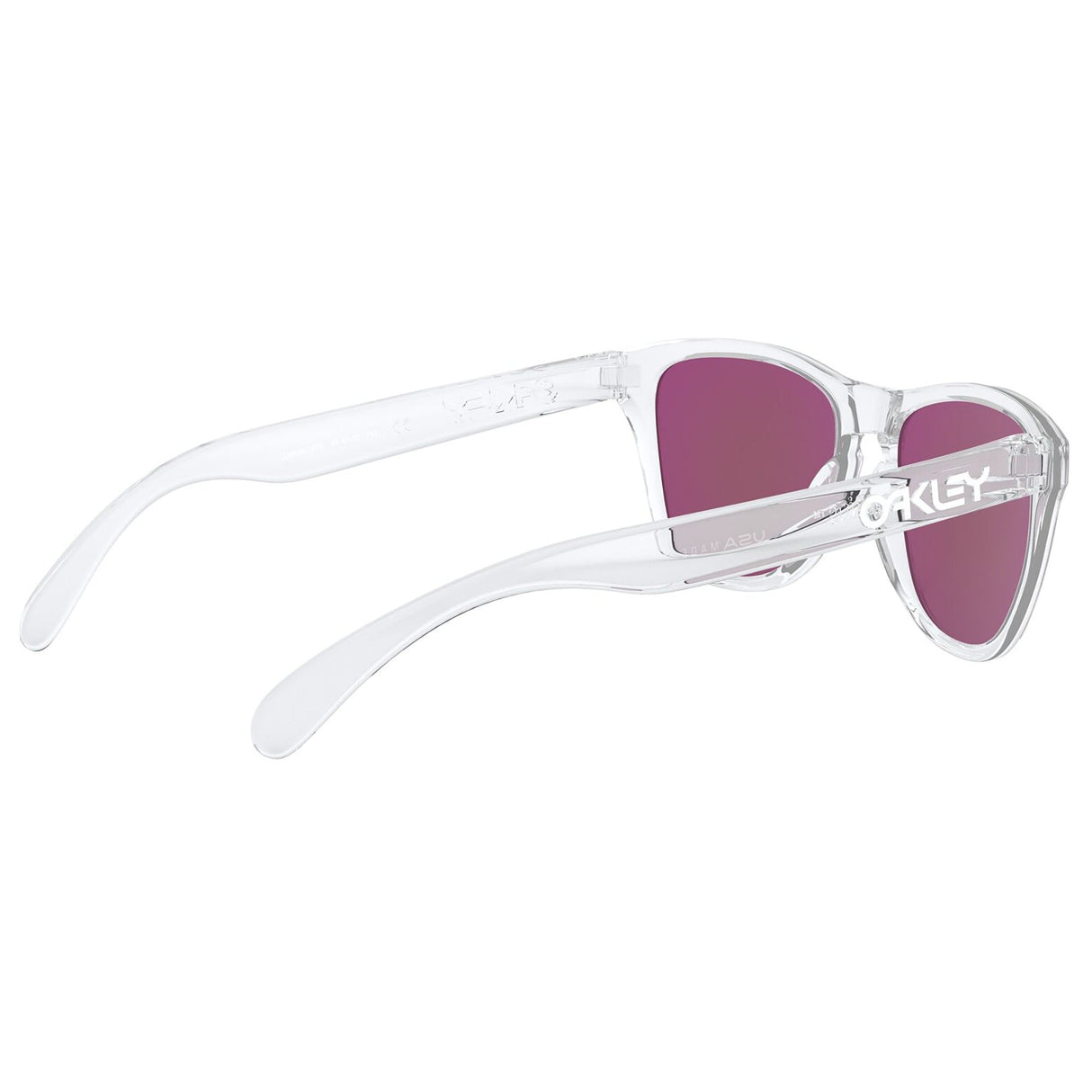 Oakley Frogskins XS Youth Sunglasses - Clear / Violet Prizm Lens