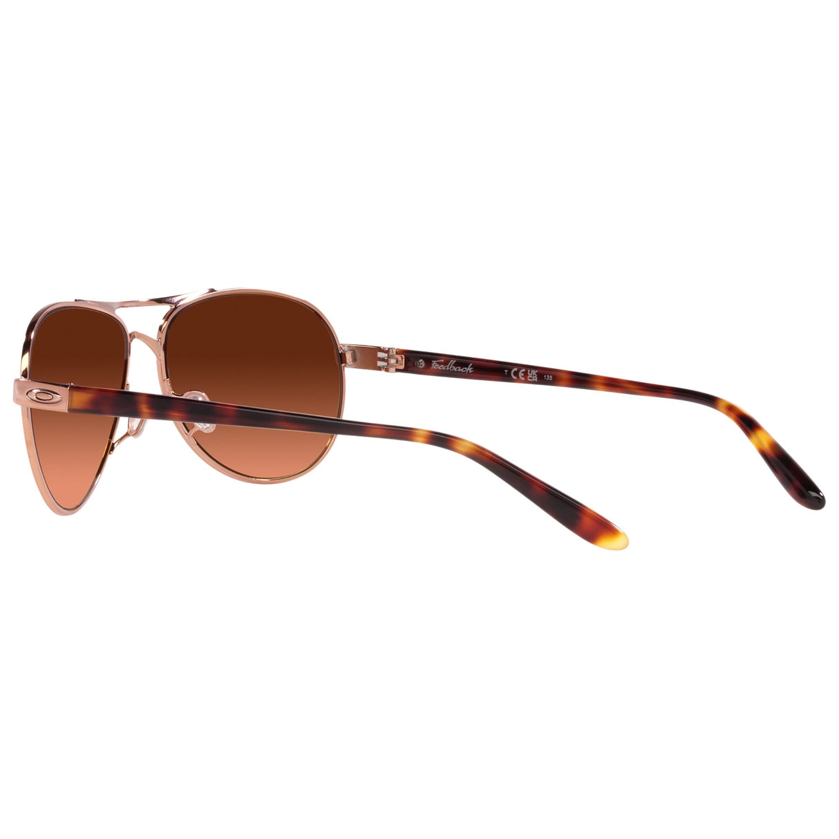 Oakley Feedback Women Sunglasses - Rose Gold / Prizm Brown Gradient