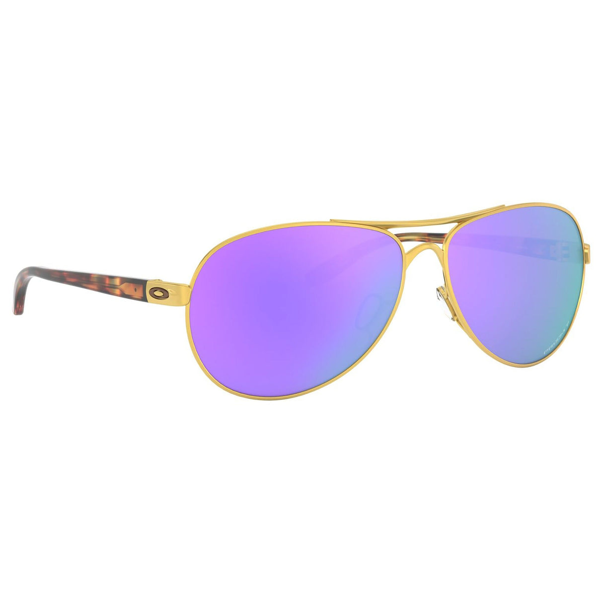 Oakley Feedback Women Sunglasses - Satin Gold / Prizm Violet Polarized Lens