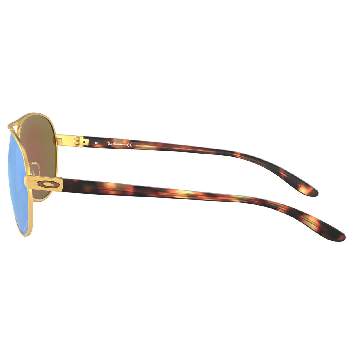Oakley Feedback Women Sunglasses - Satin Gold / Prizm Violet Polarized Lens