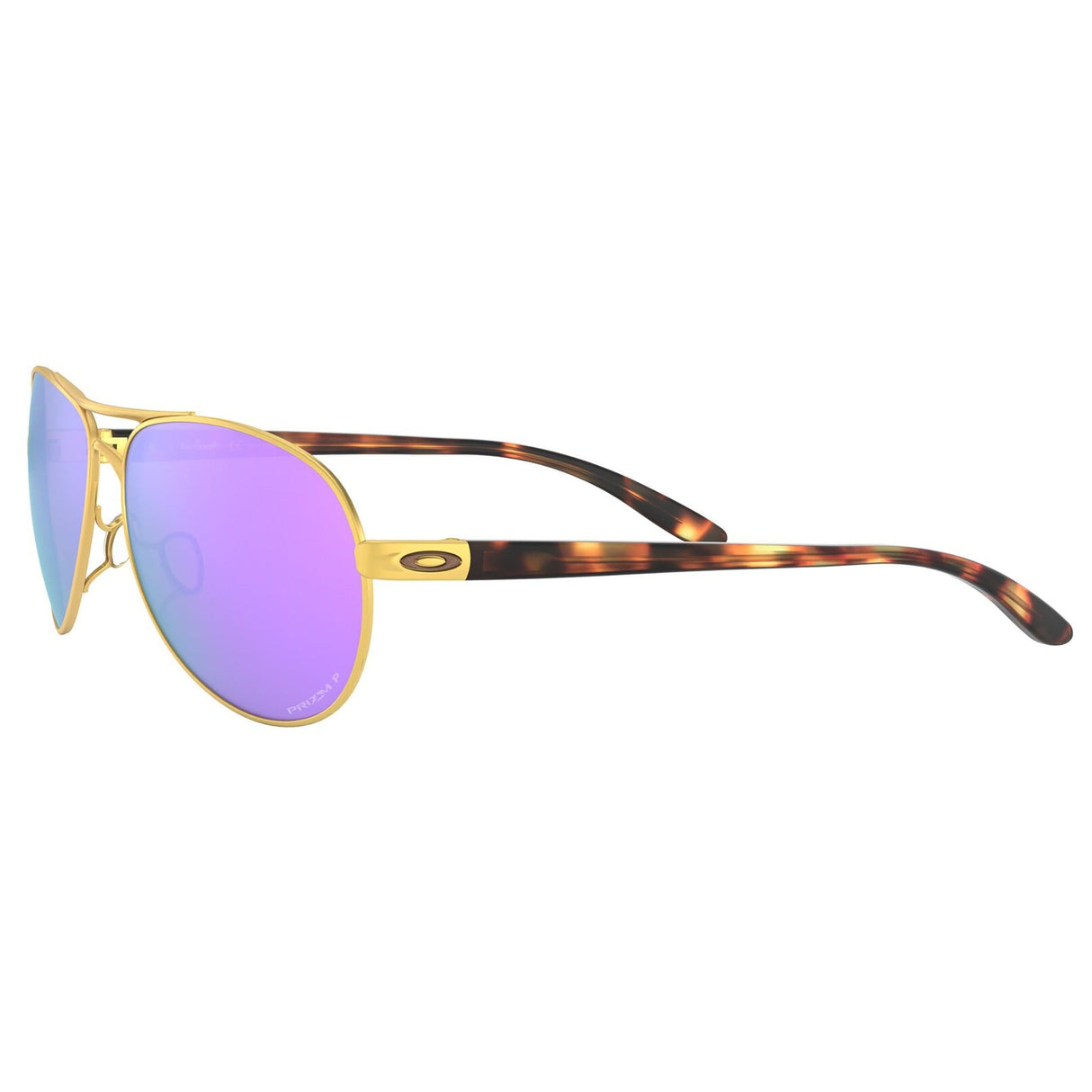 Oakley Feedback Women Sunglasses - Satin Gold / Prizm Violet Polarized Lens
