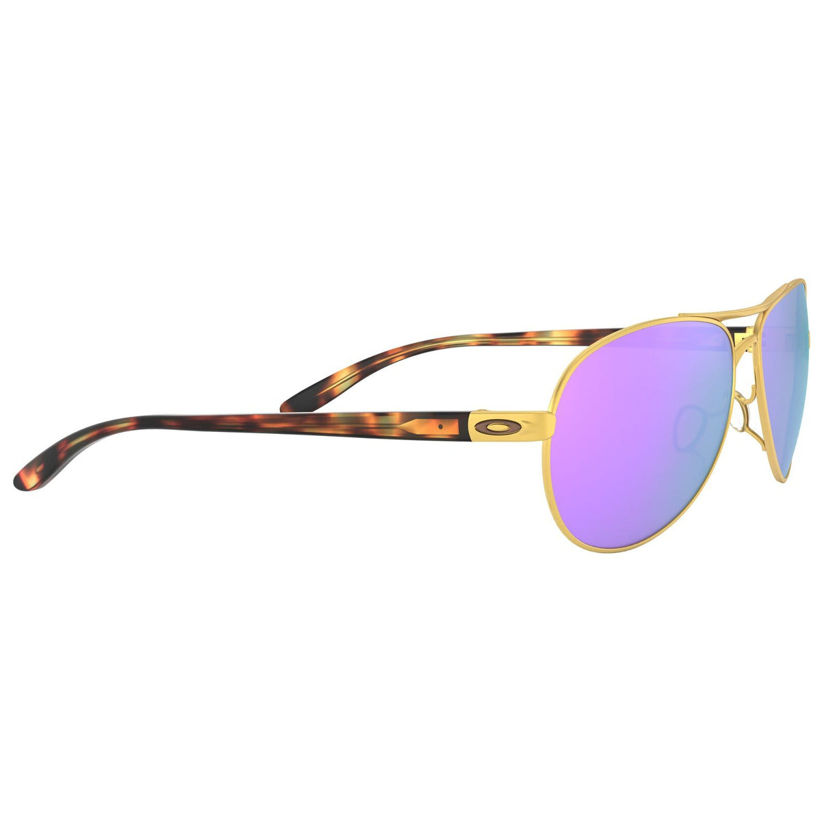 Oakley Feedback Women Sunglasses - Satin Gold / Prizm Violet Polarized Lens