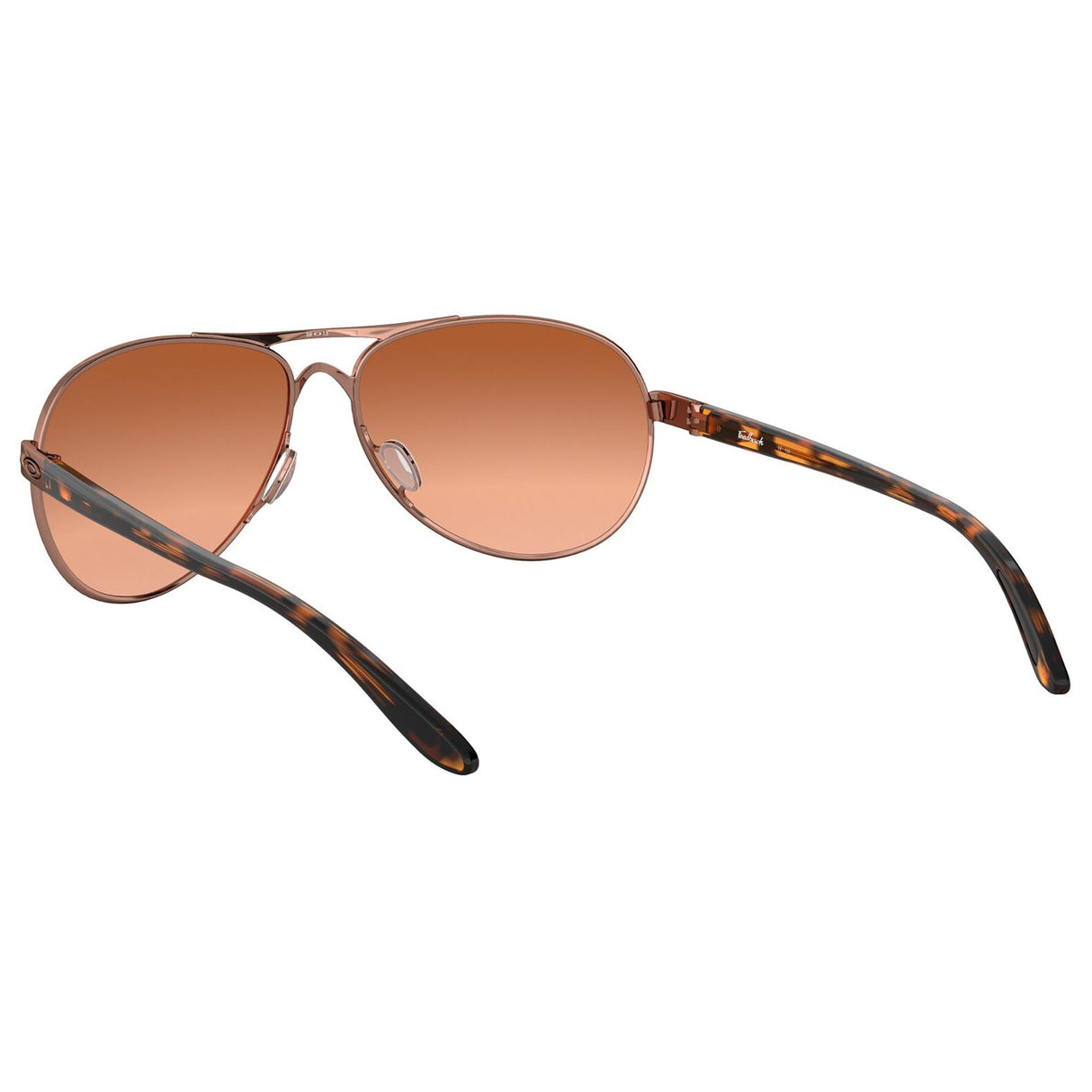 Oakley Feedback Women Sunglasses - Rose Gold / Vr50 Brown Gradient Lens