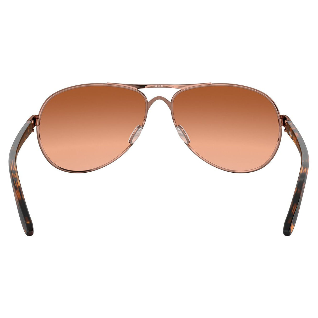 Oakley Feedback Women Sunglasses - Rose Gold / Vr50 Brown Gradient Lens