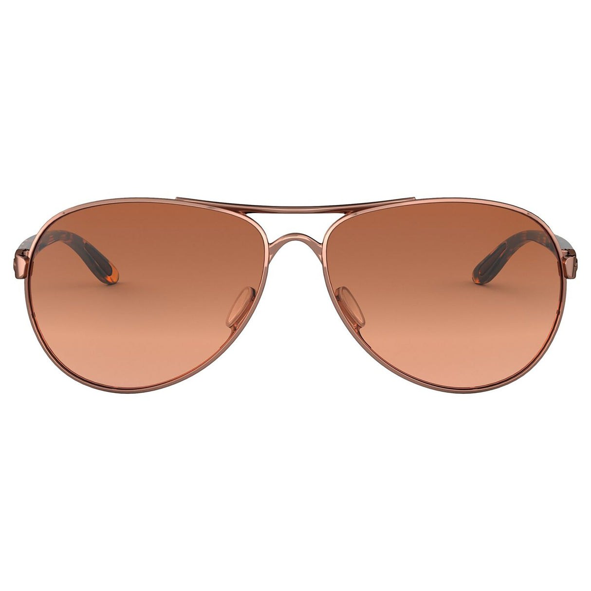 Oakley Feedback Women Sunglasses - Rose Gold / Vr50 Brown Gradient Lens