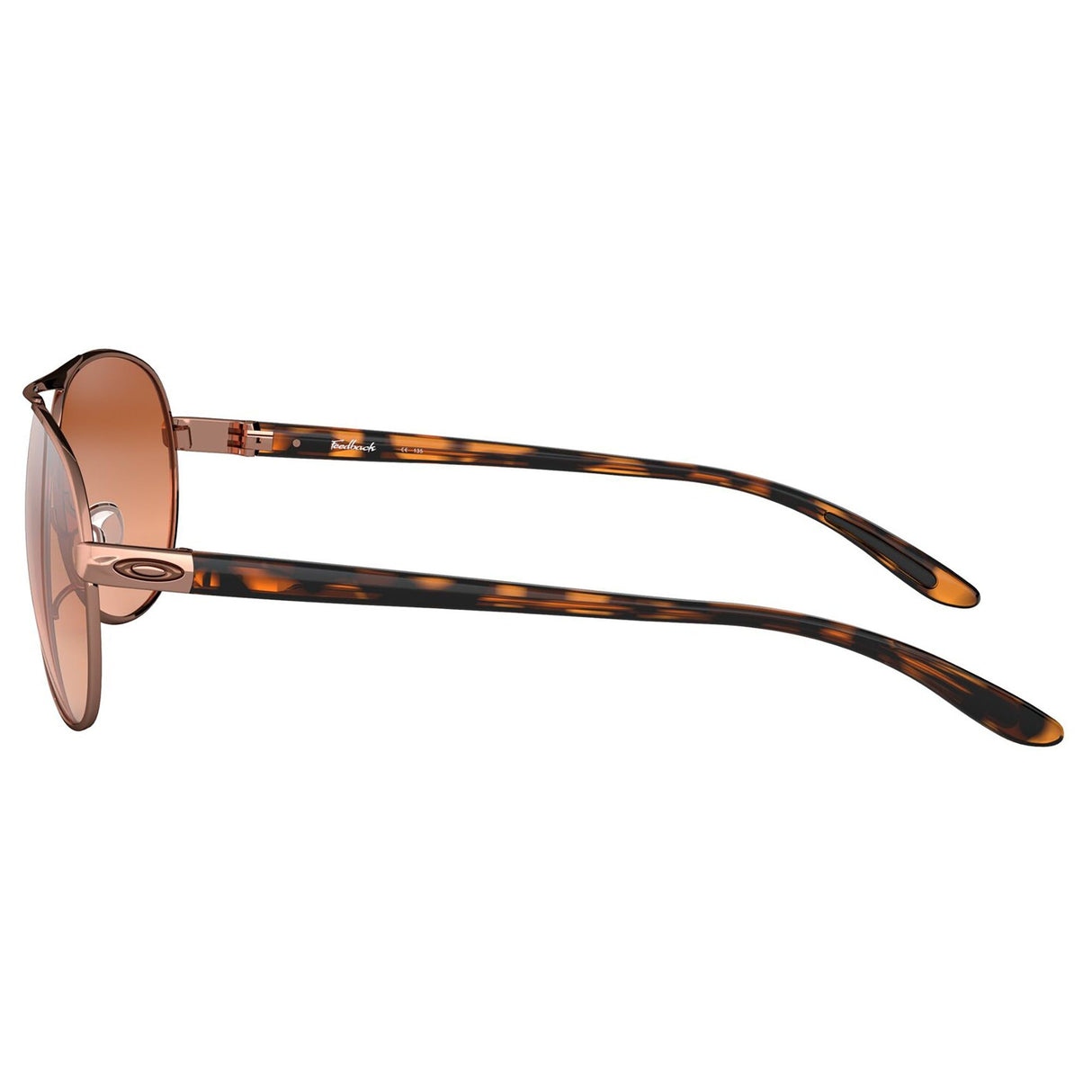 Oakley Feedback Women Sunglasses - Rose Gold / Vr50 Brown Gradient Lens