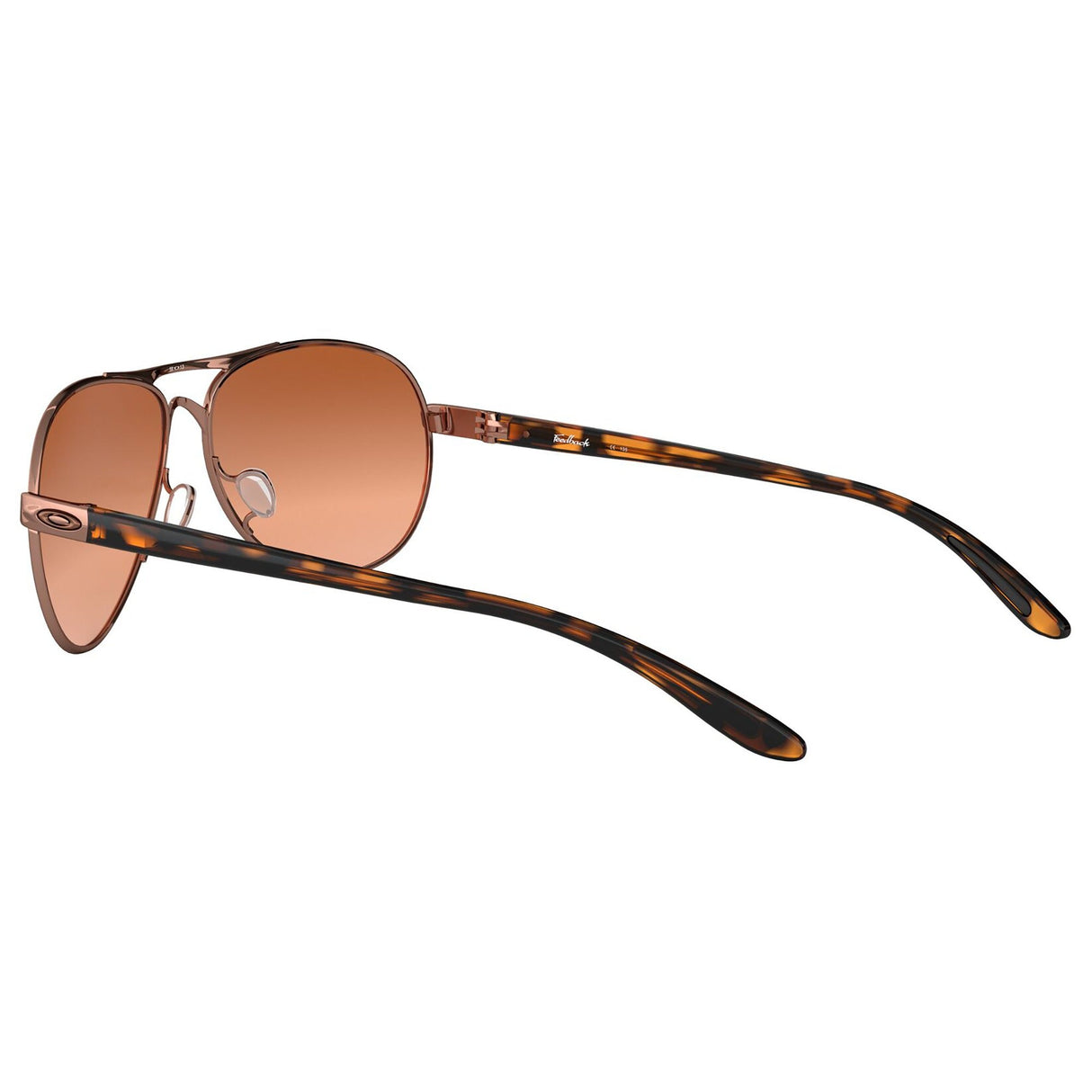 Oakley Feedback Women Sunglasses - Rose Gold / Vr50 Brown Gradient Lens