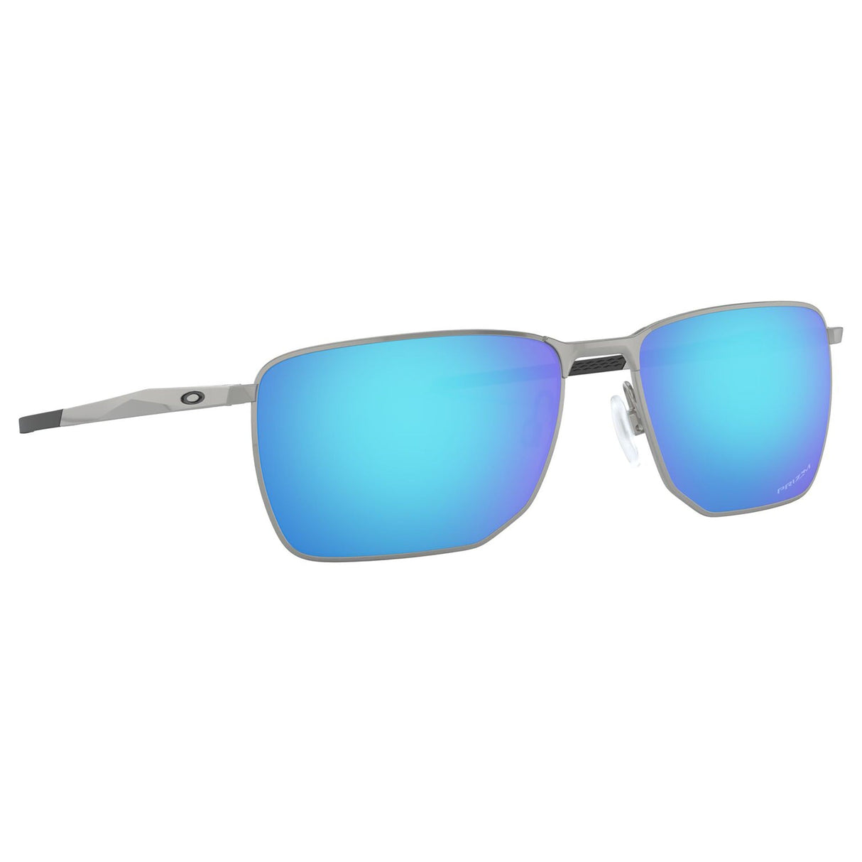 Oakley Ejector Sunglasses - Satin Chrome / Prizm Sapphire Lens