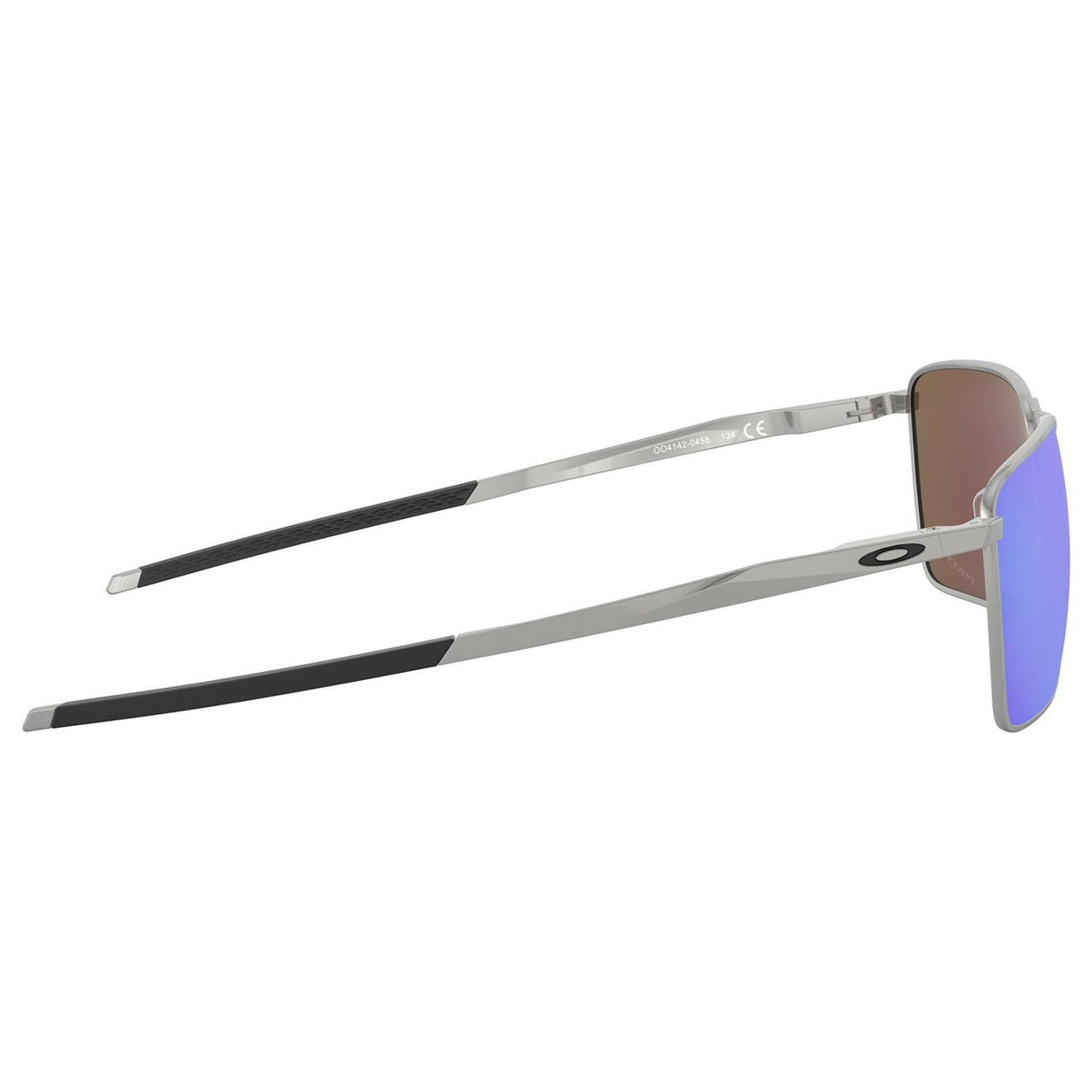 Oakley Ejector Sunglasses - Satin Chrome / Prizm Sapphire Lens