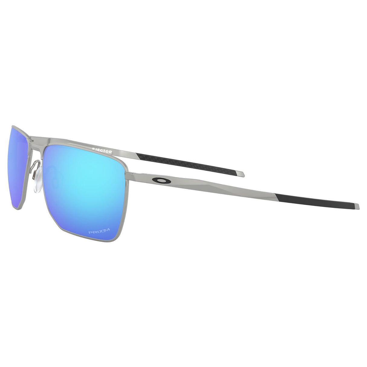 Oakley Ejector Sunglasses - Satin Chrome / Prizm Sapphire Lens