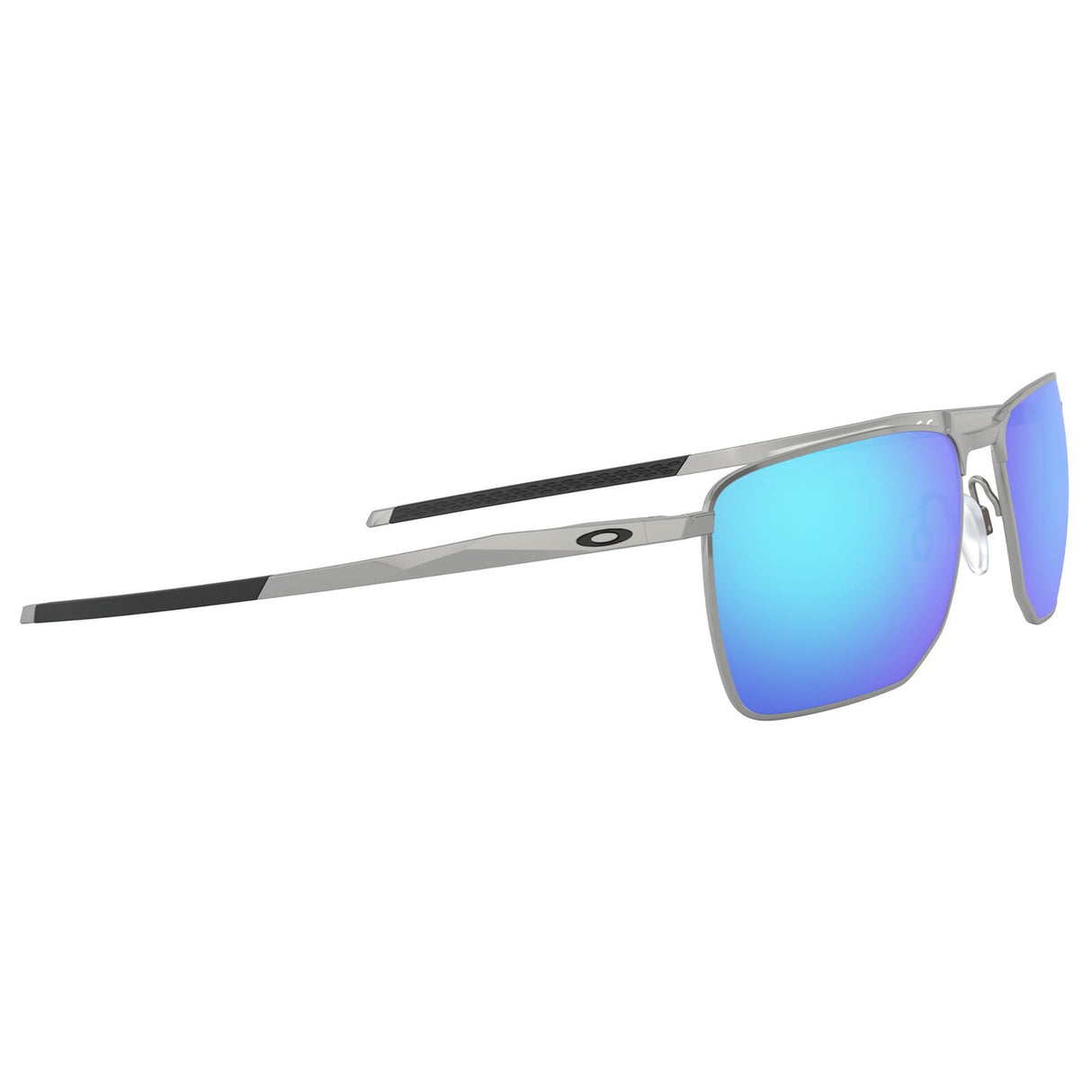 Oakley Ejector Sunglasses - Satin Chrome / Prizm Sapphire Lens
